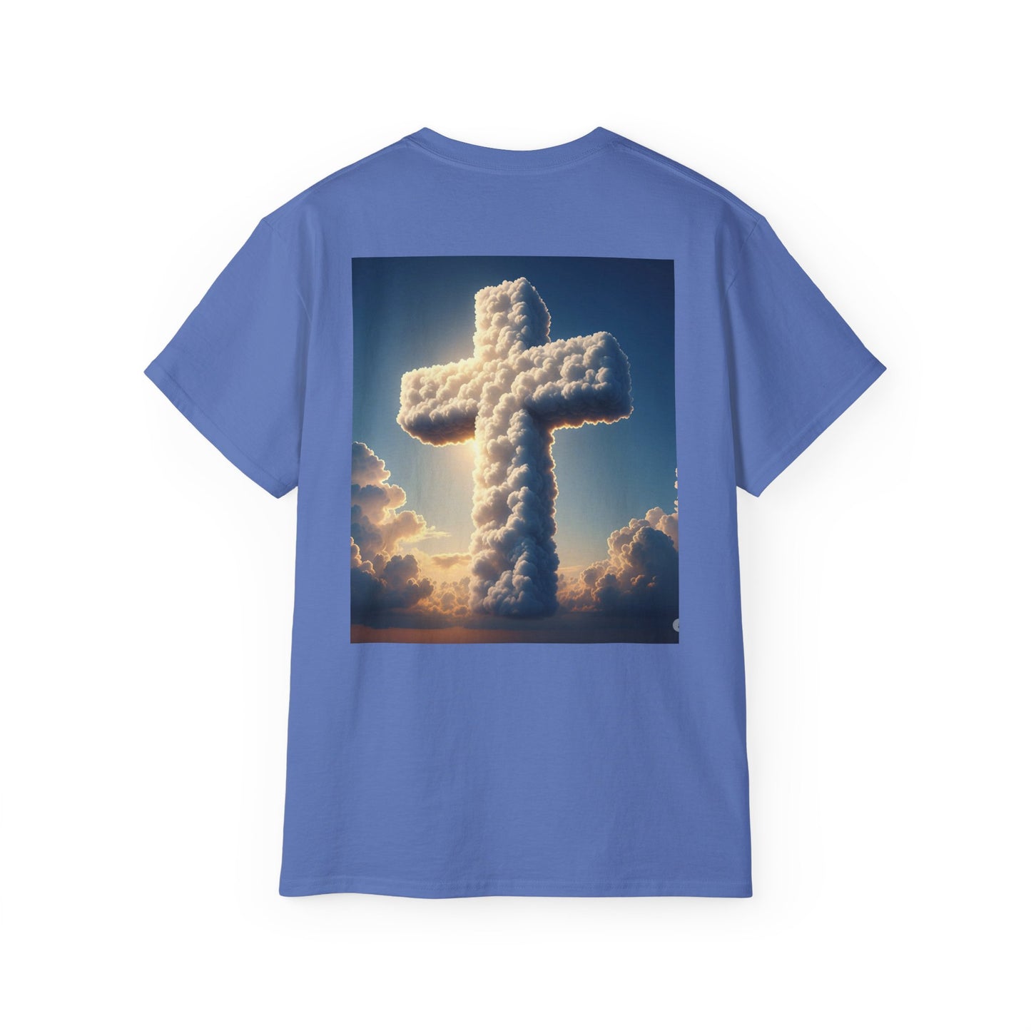 Heavenly Dove & Cross Tee | Spiritual, Faith, Inspirational Shirt, Gift for Believers, Cloud Art T-Shirt, Religious Apparel