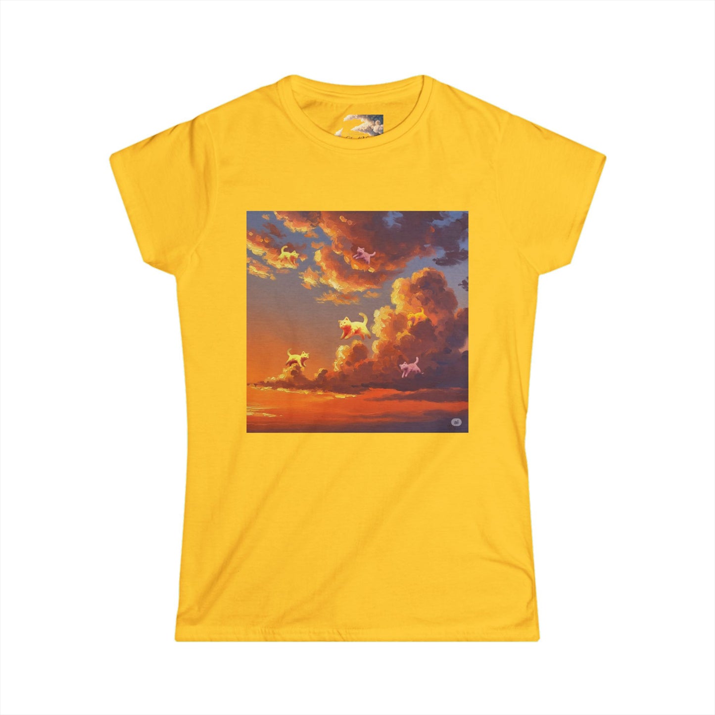 Sunset Dreams Women's Softstyle Tee, Inspirational T-Shirt, Nature Art Tee, Gift for Her, Relaxed Fit Tee