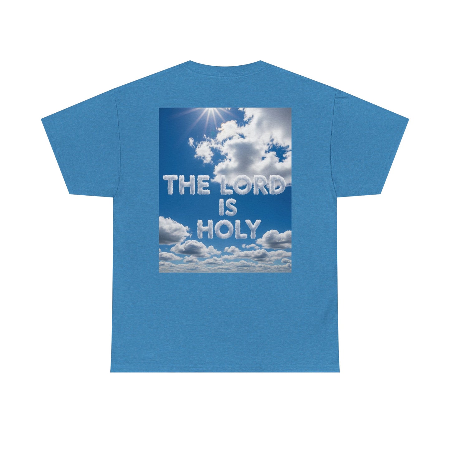 Cloud Donuts, The LORD is HOLY Whimsical Heavy Cotton Tee with Donuts & Inspirational Cloud