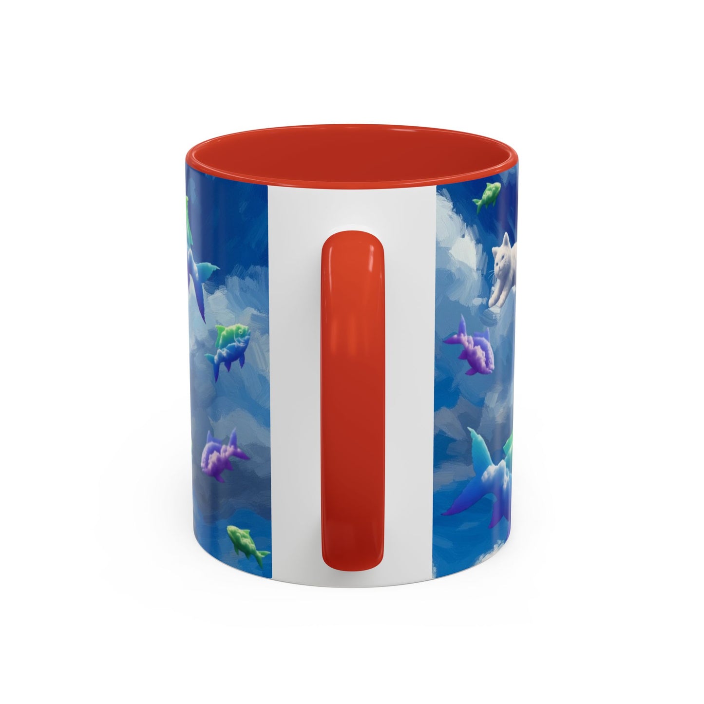 Whimsical Fish Mug, Fantasy Coffee Cup, Unique Gift for Ocean Lovers, Nautical Home Decor, Dreamy Coffee Beverage