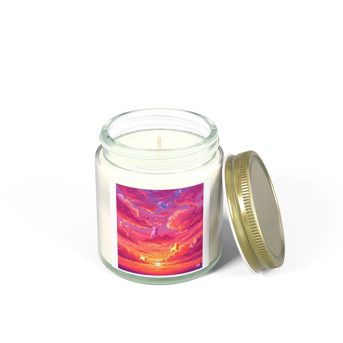 Vibrant Sunset Scented Candle - Relaxing Aromatherapy, Decorative Home Décor, Gift for Her, Cozy Atmosphere, Candle Lovers
