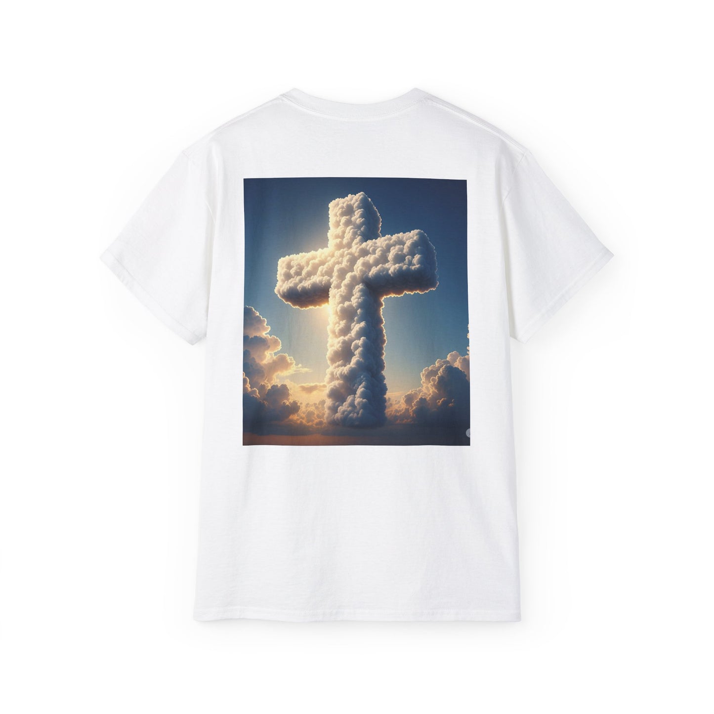 Heavenly Dove & Cross Tee | Spiritual, Faith, Inspirational Shirt, Gift for Believers, Cloud Art T-Shirt, Religious Apparel