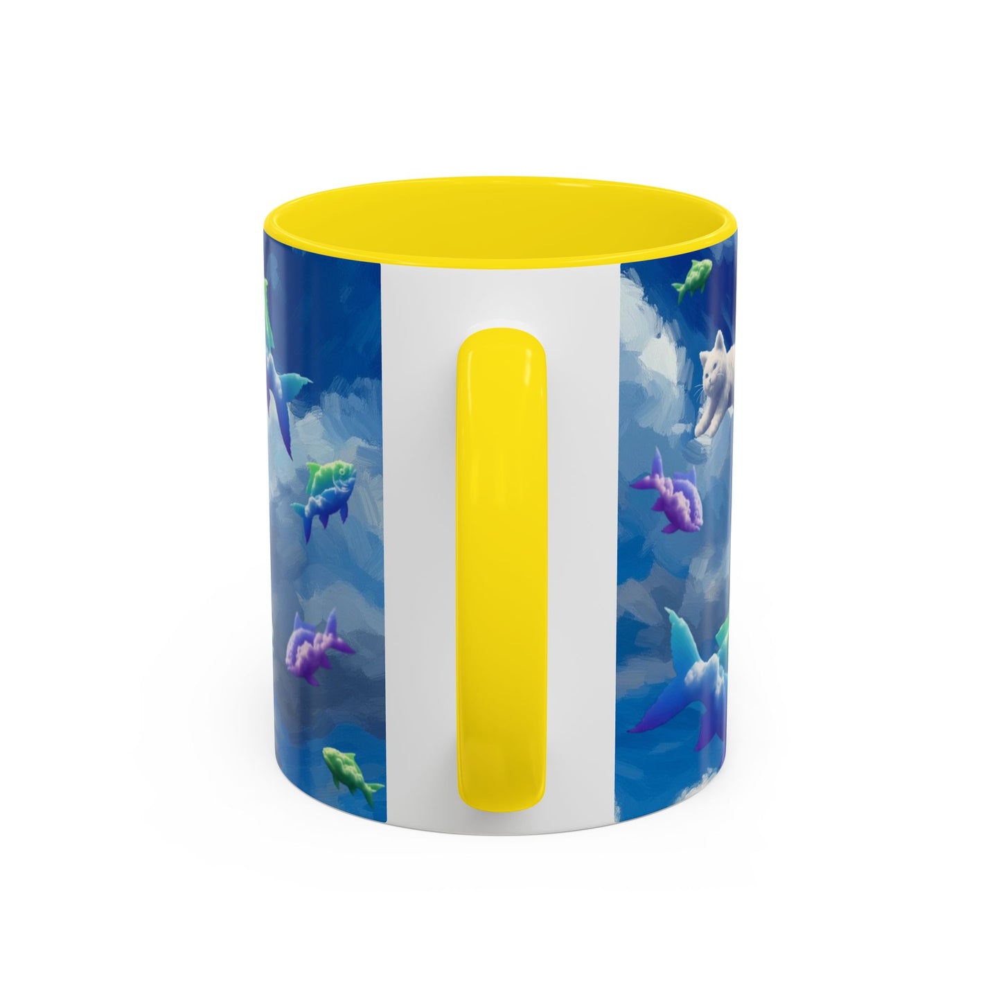 Whimsical Fish Mug, Fantasy Coffee Cup, Unique Gift for Ocean Lovers, Nautical Home Decor, Dreamy Coffee Beverage