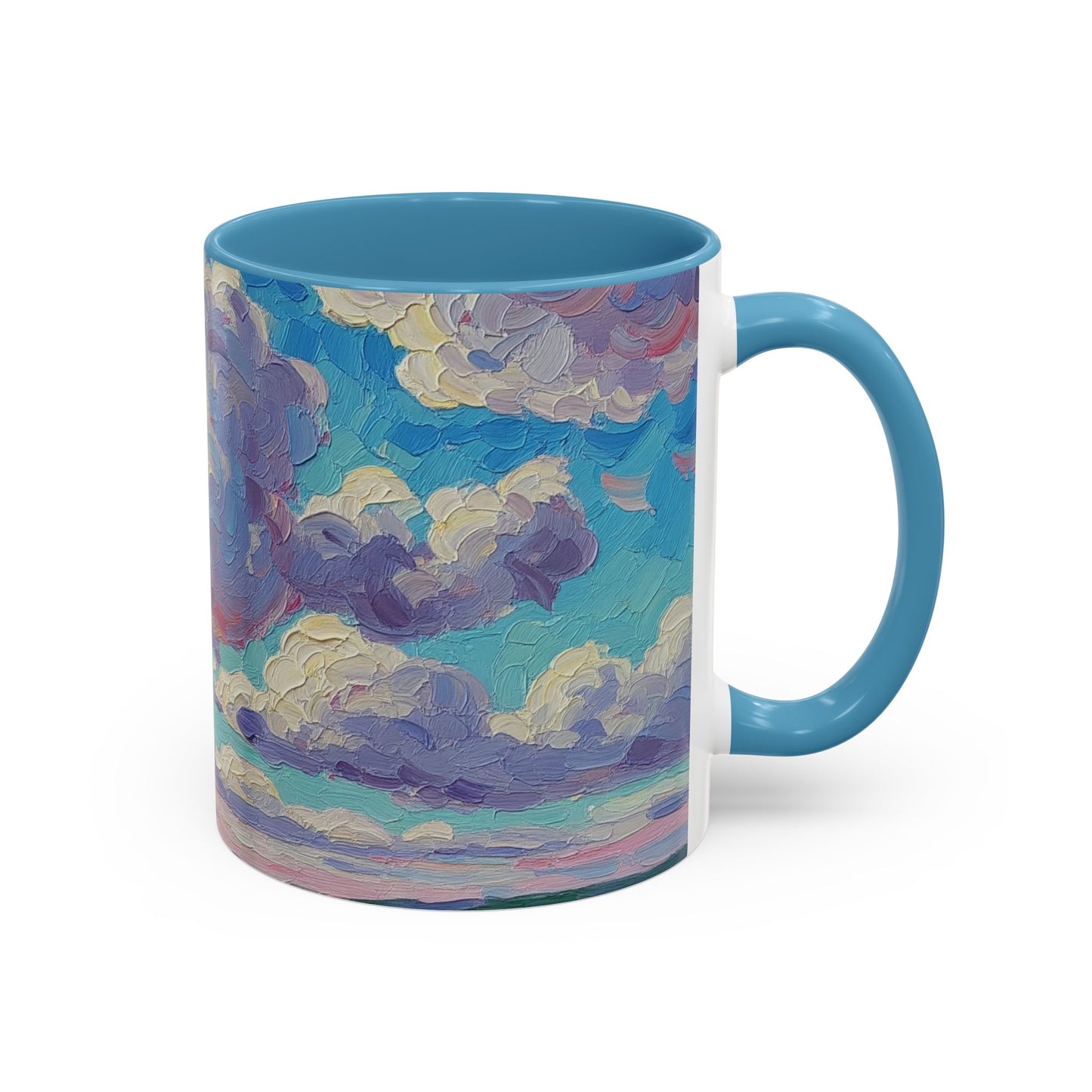 Cloudy Dreams Accent Coffee Mug - Perfect Gift for Coffee Lovers, Home Decor, Art Enthusiasts, Inspirational Mug, Unique Gift Idea
