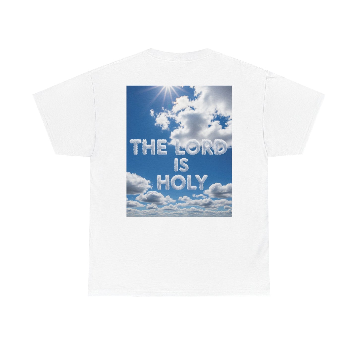 Cloud Donuts, The LORD is HOLY Whimsical Heavy Cotton Tee with Donuts & Inspirational Cloud
