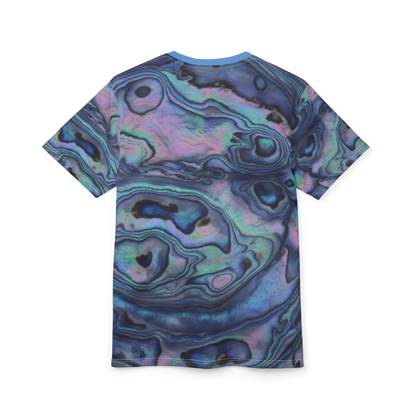 Iridescent Abalone Swirl Tee | All-Over Print Shirt