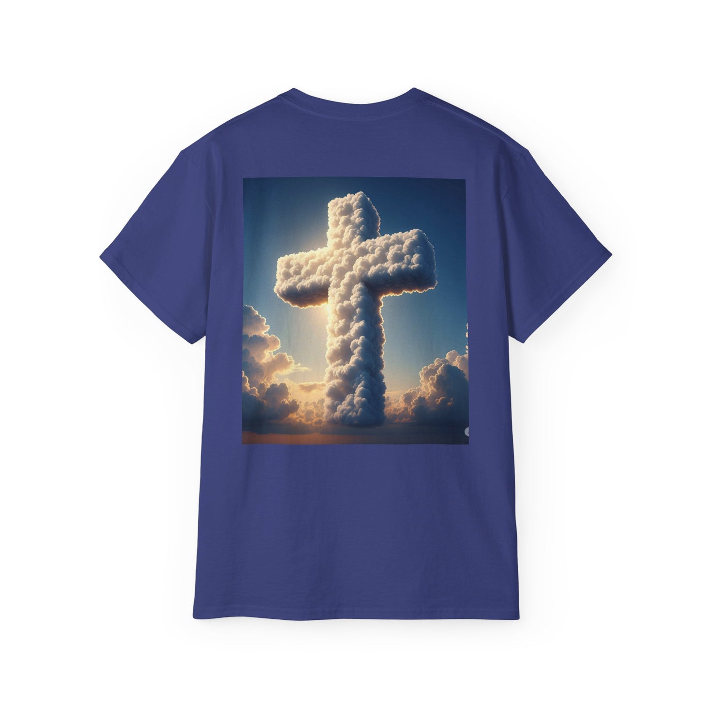Heavenly Dove & Cross Tee | Spiritual, Faith, Inspirational Shirt, Gift for Believers, Cloud Art T-Shirt, Religious Apparel