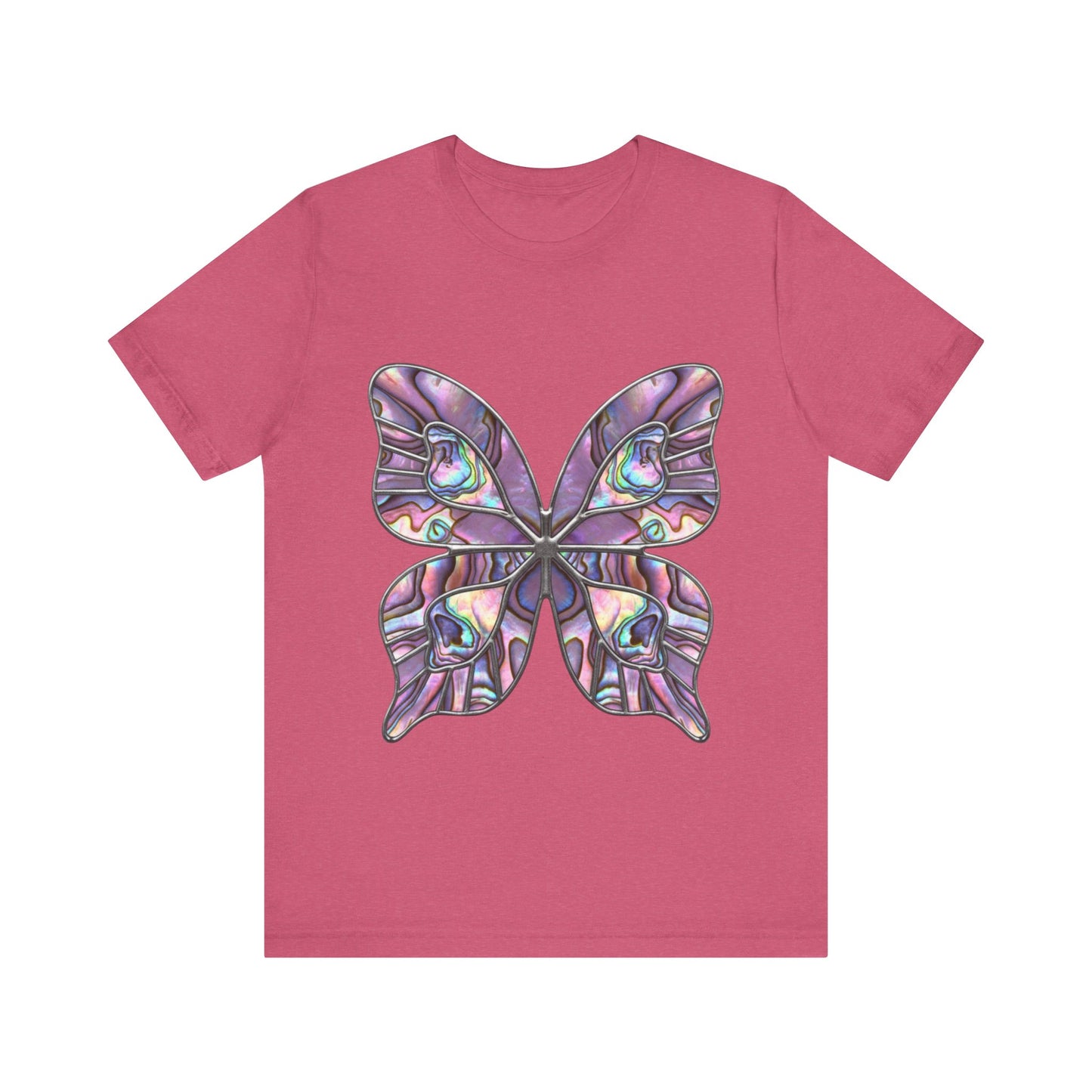 Abalone Shell Butterfly Tee, Stunning Iridescent Abalone Butterfly, Nature Lovers, Unique Gift for Birthdays