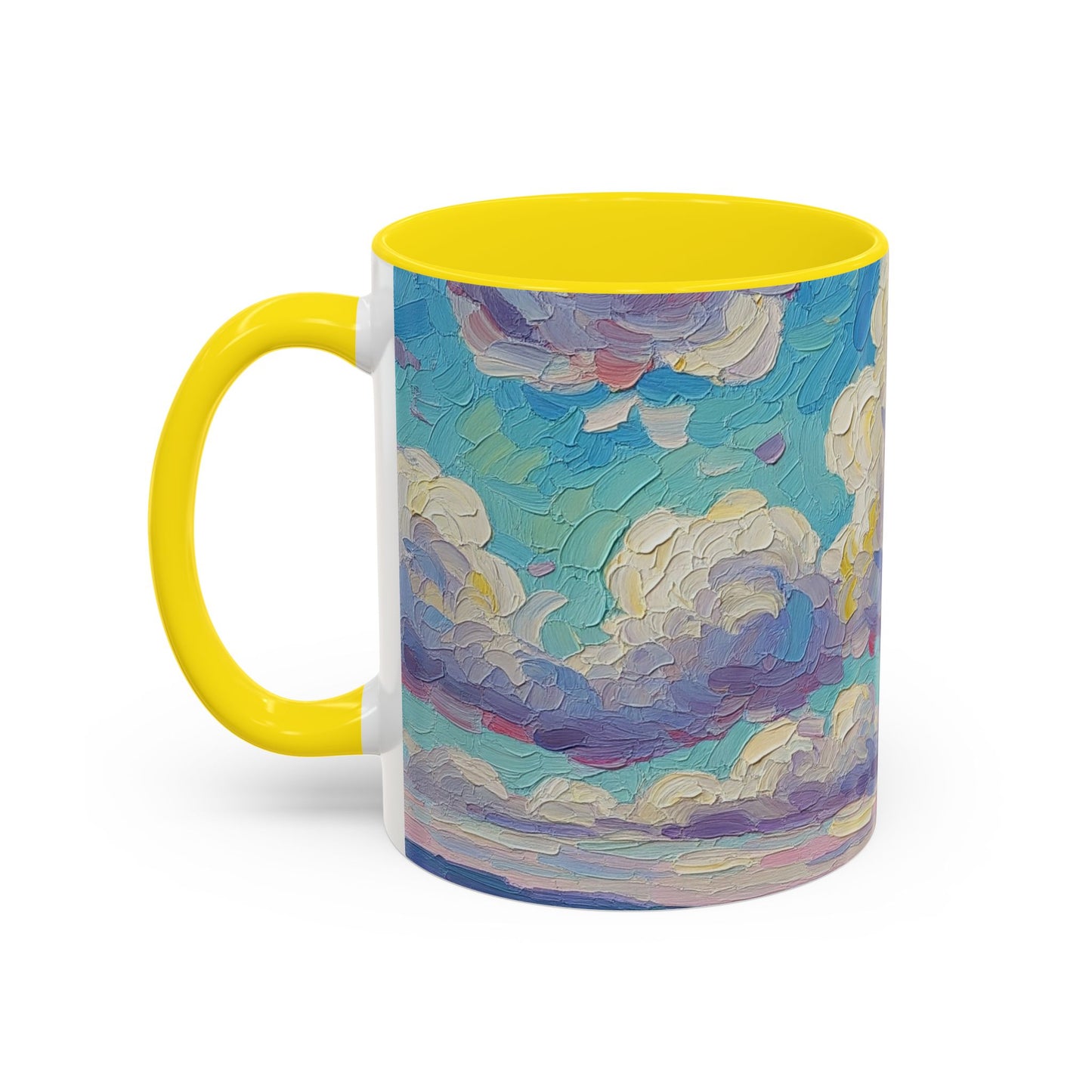 Cloudy Dreams Accent Coffee Mug - Perfect Gift for Coffee Lovers, Home Decor, Art Enthusiasts, Inspirational Mug, Unique Gift Idea