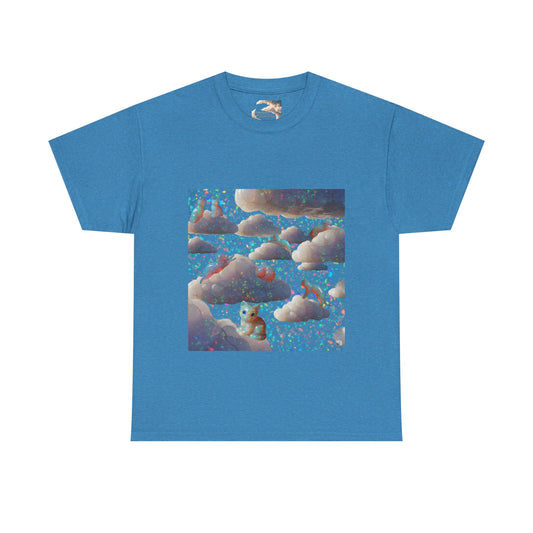 Opalesia Kitty Wonderland in Cloudtopia - Fun & Cozy Casual Wear for Dreamers, Perfect Gift, Everyday Comfort, Summer Vibes, Unique Design, Cat Lovers, Glam