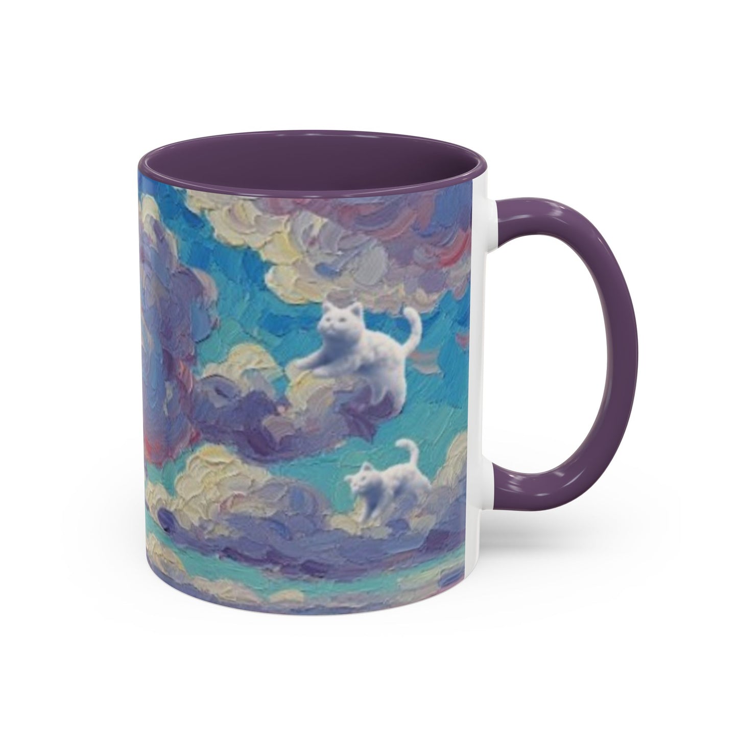 Whimsical Cat Cloud in Cloudtopia Coffee Mug, Fantasy Drinkware, Cute Cat Mug, Gift for Cat Lovers, Art-Inspired Ceramic Cup, Cozy Home Essentials