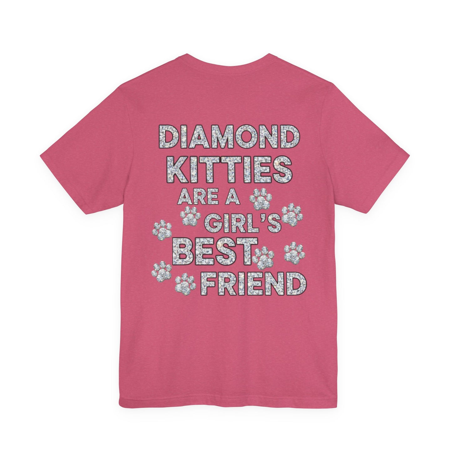 Diamond Kitties Are A Girl's Best Friend Tee Sparkling Diamond Kitty
