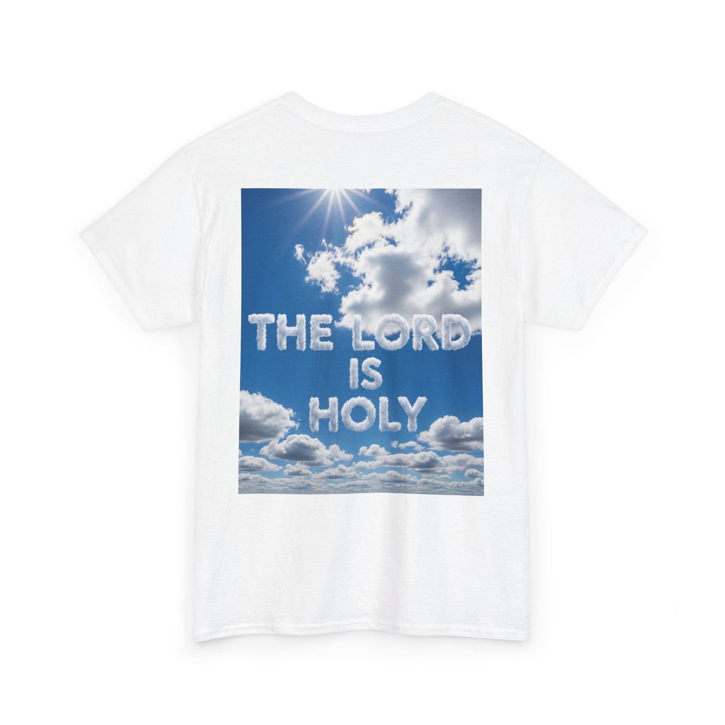 Cloud Donuts, The LORD is HOLY Whimsical Heavy Cotton Tee with Donuts & Inspirational Cloud