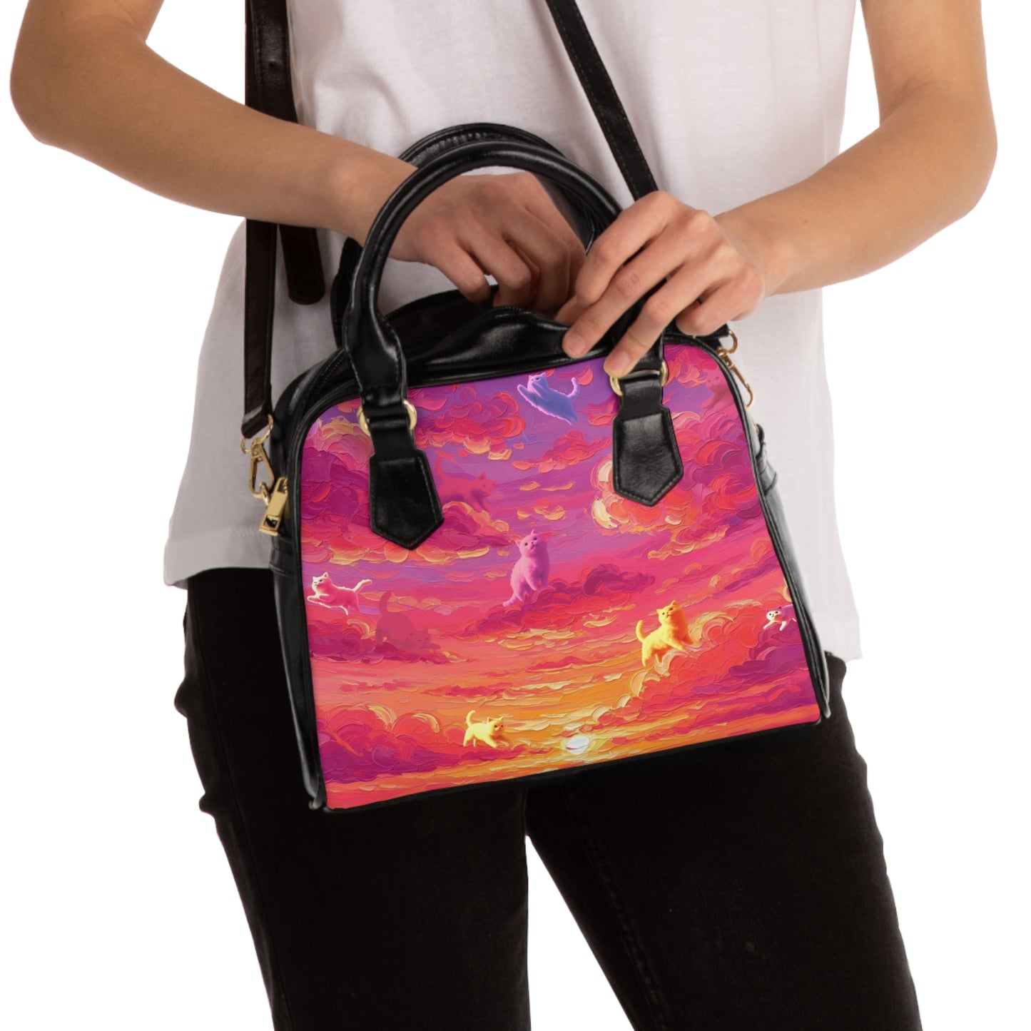 Dreamy Unicorn Sunset Shoulder Handbag | Trendy Tote for Fashion Lovers, Gifts for Unicorn Fans, Stylish Everyday Bag