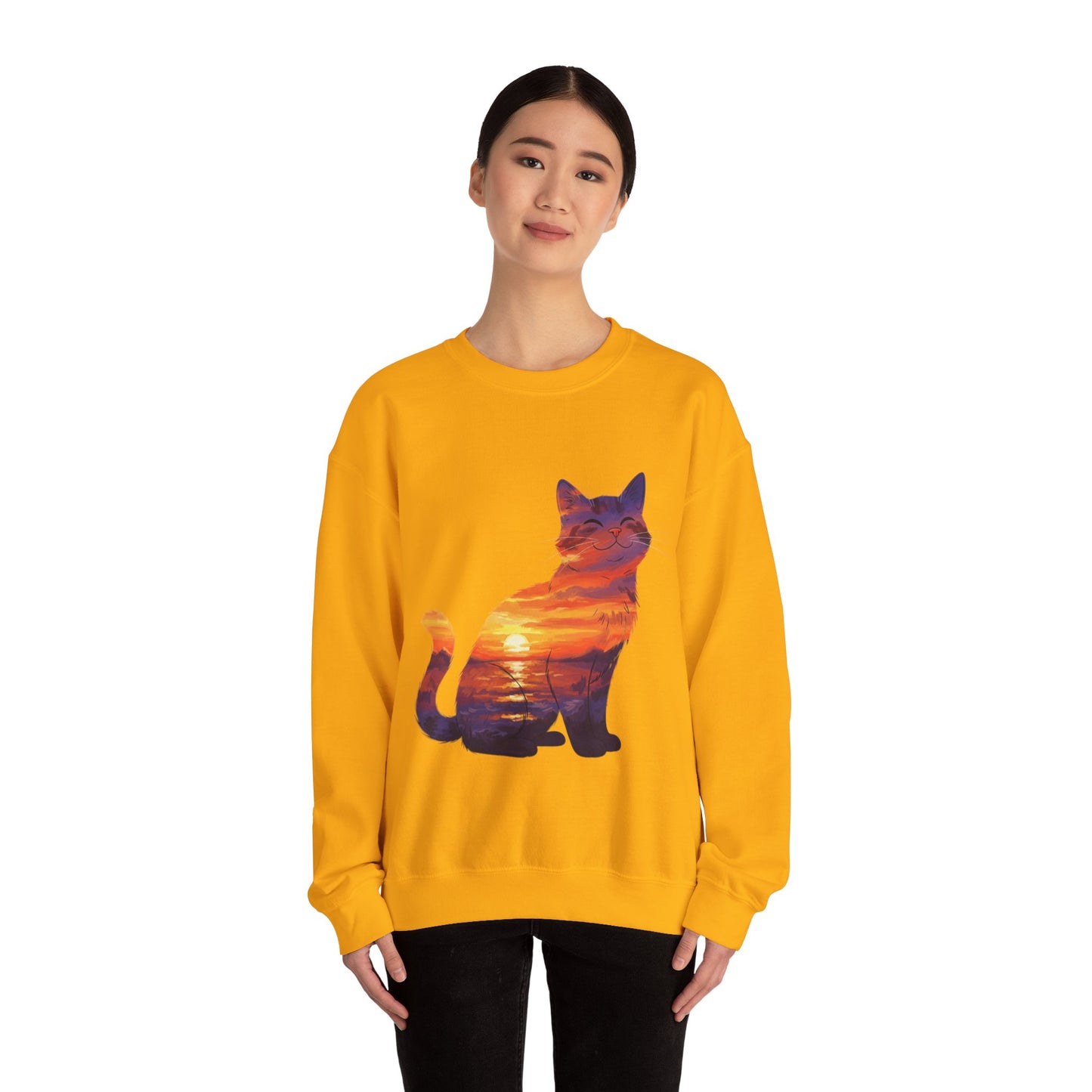 Kitty of the Sunset Sweatshirt | Cat Lover Sweatshirt | Gorgeous Sunset