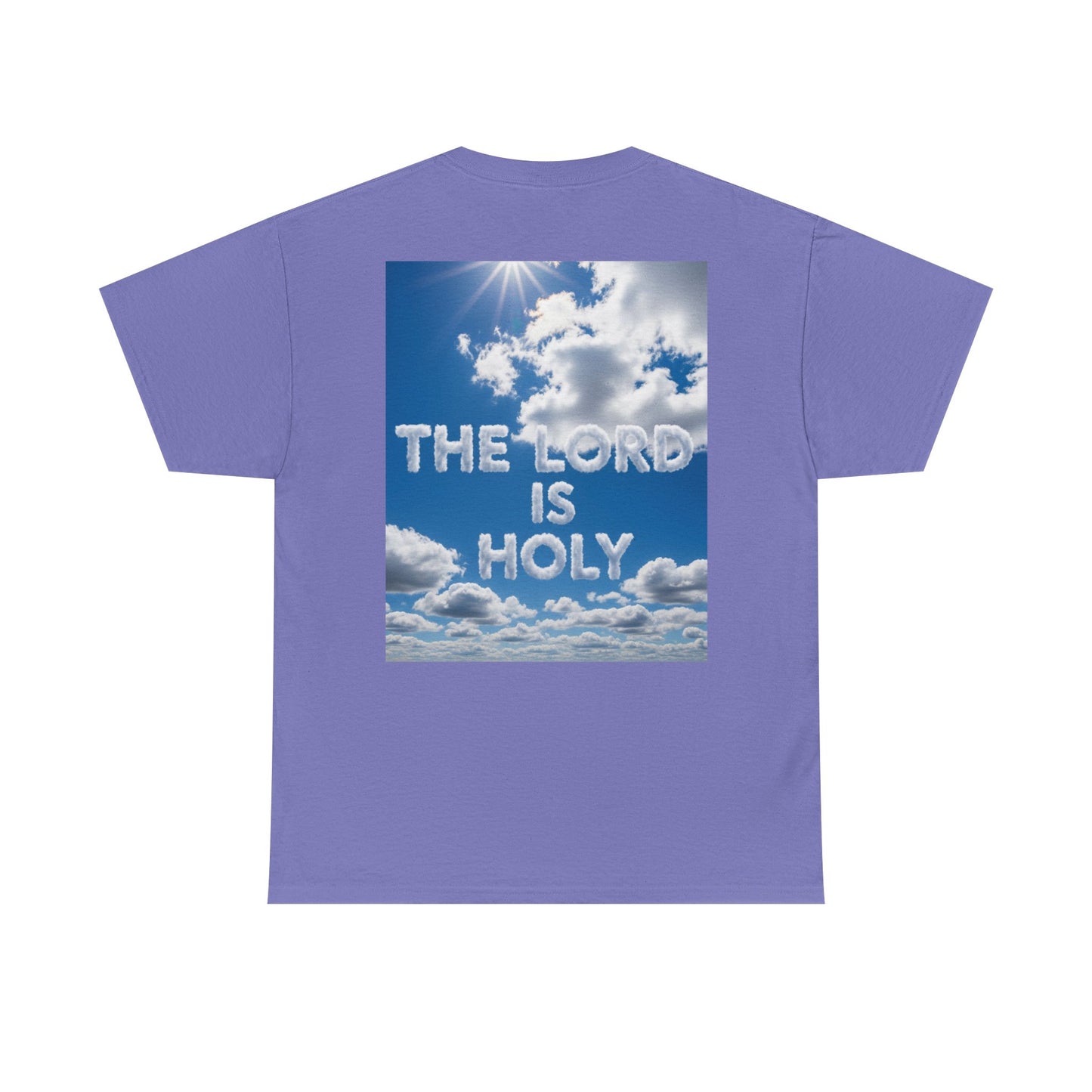 Cloud Donuts, The LORD is HOLY Whimsical Heavy Cotton Tee with Donuts & Inspirational Cloud