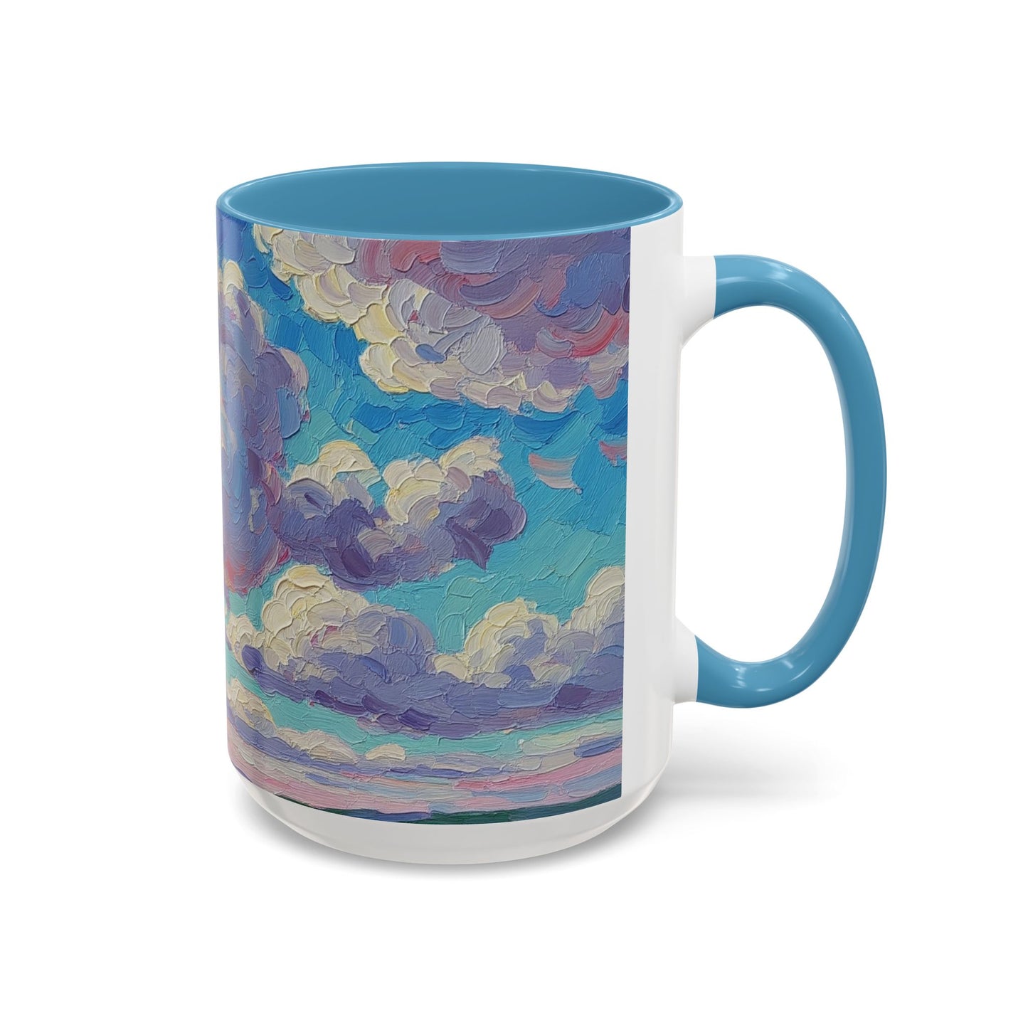 Cloudy Dreams Accent Coffee Mug - Perfect Gift for Coffee Lovers, Home Decor, Art Enthusiasts, Inspirational Mug, Unique Gift Idea