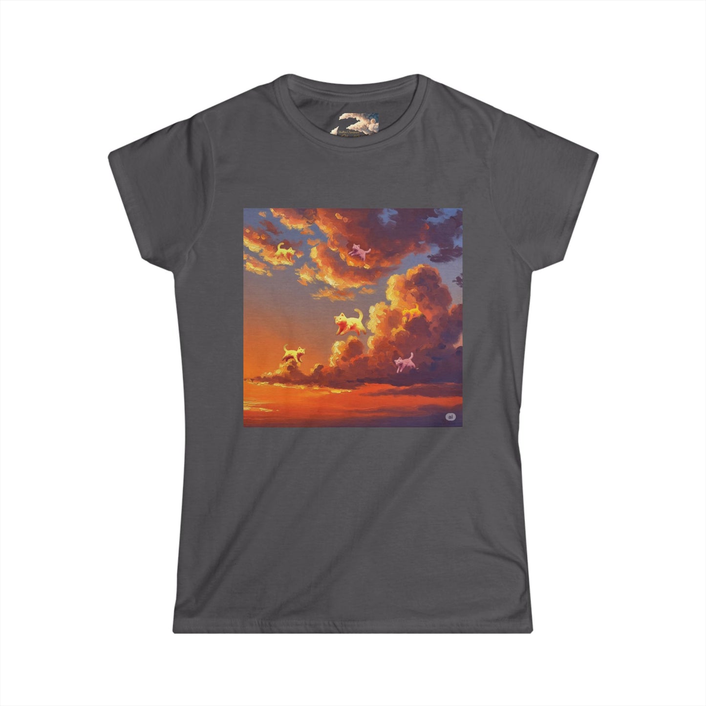 Sunset Dreams Women's Softstyle Tee, Inspirational T-Shirt, Nature Art Tee, Gift for Her, Relaxed Fit Tee