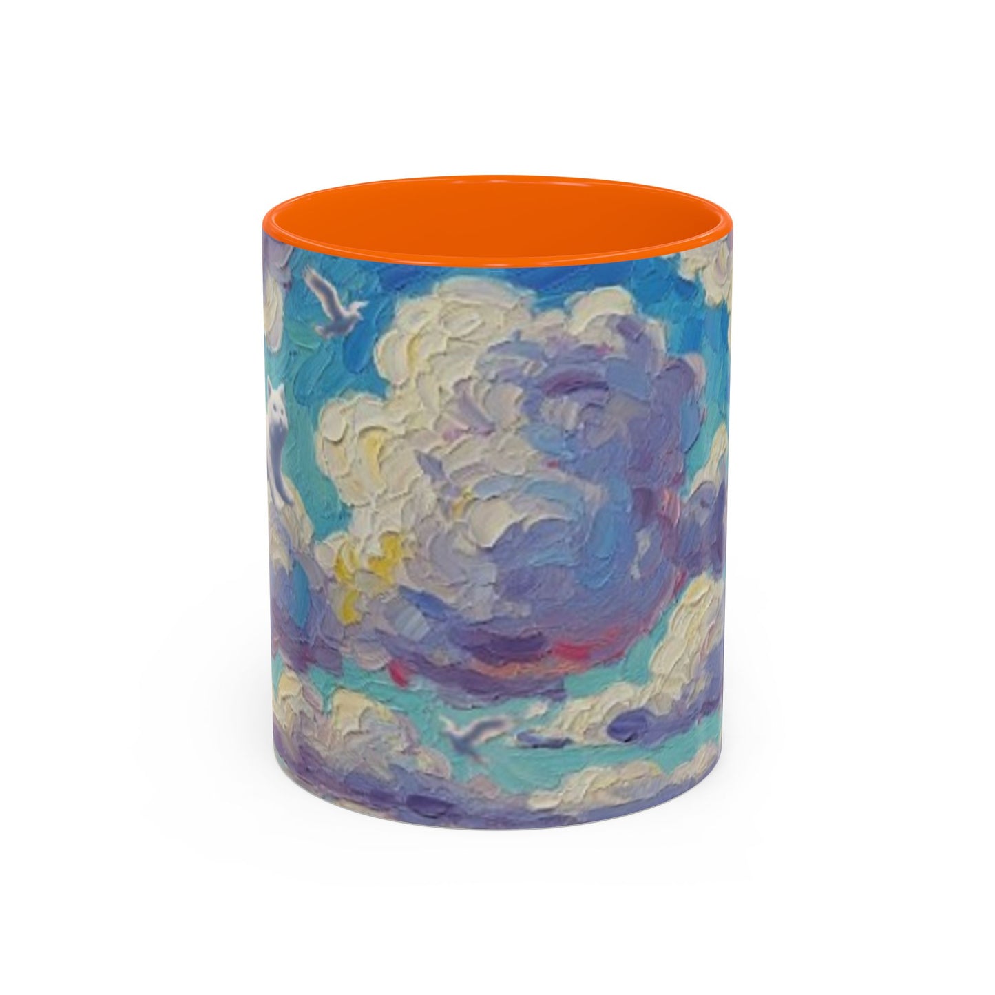 Whimsical Cat Cloud in Cloudtopia Coffee Mug, Fantasy Drinkware, Cute Cat Mug, Gift for Cat Lovers, Art-Inspired Ceramic Cup, Cozy Home Essentials