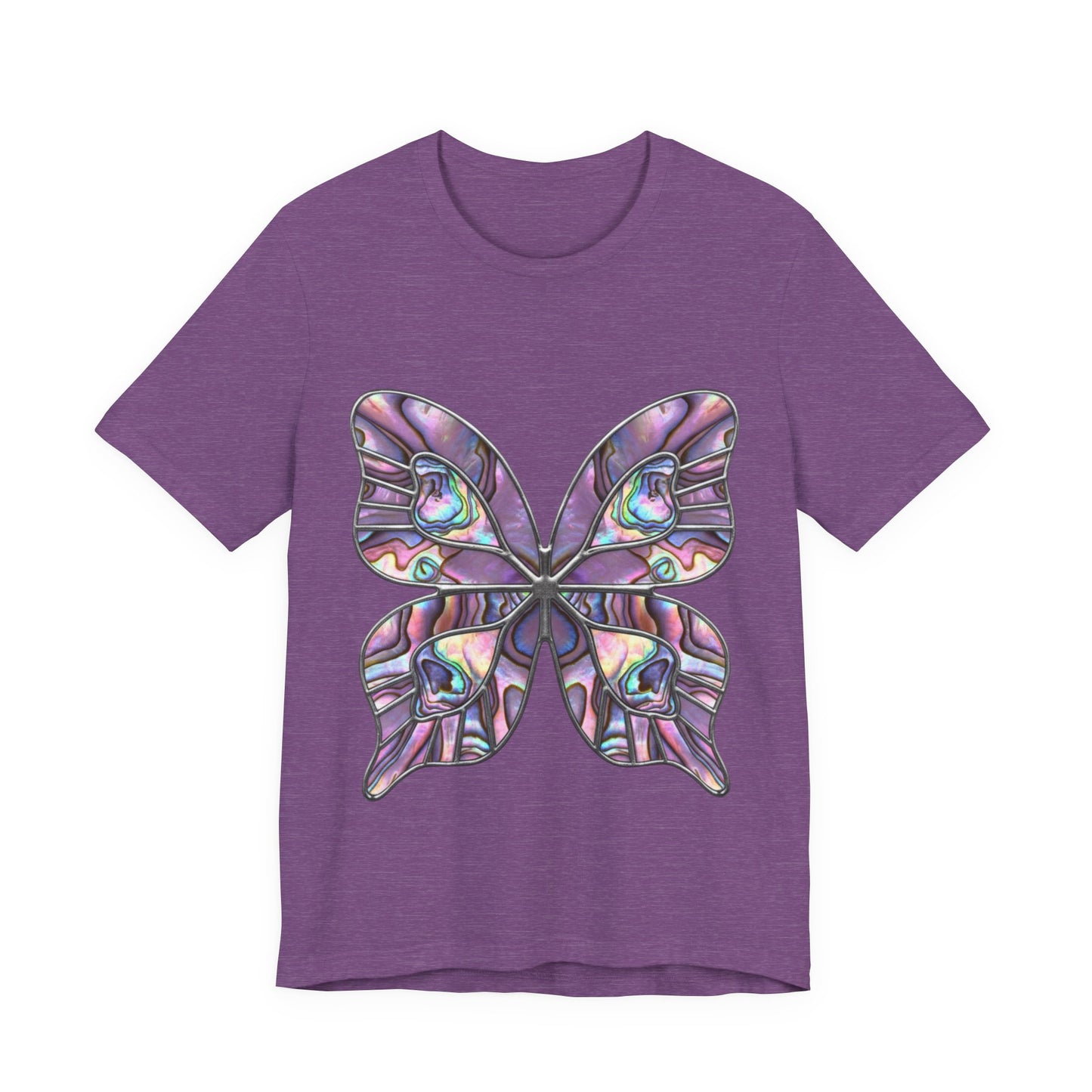 Abalone Shell Butterfly Tee, Stunning Iridescent Abalone Butterfly, Nature Lovers, Unique Gift for Birthdays