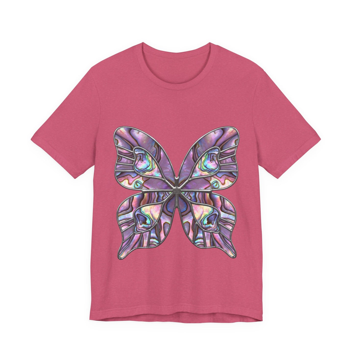 Abalone Shell Butterfly Tee, Stunning Iridescent Abalone Butterfly, Nature Lovers, Unique Gift for Birthdays