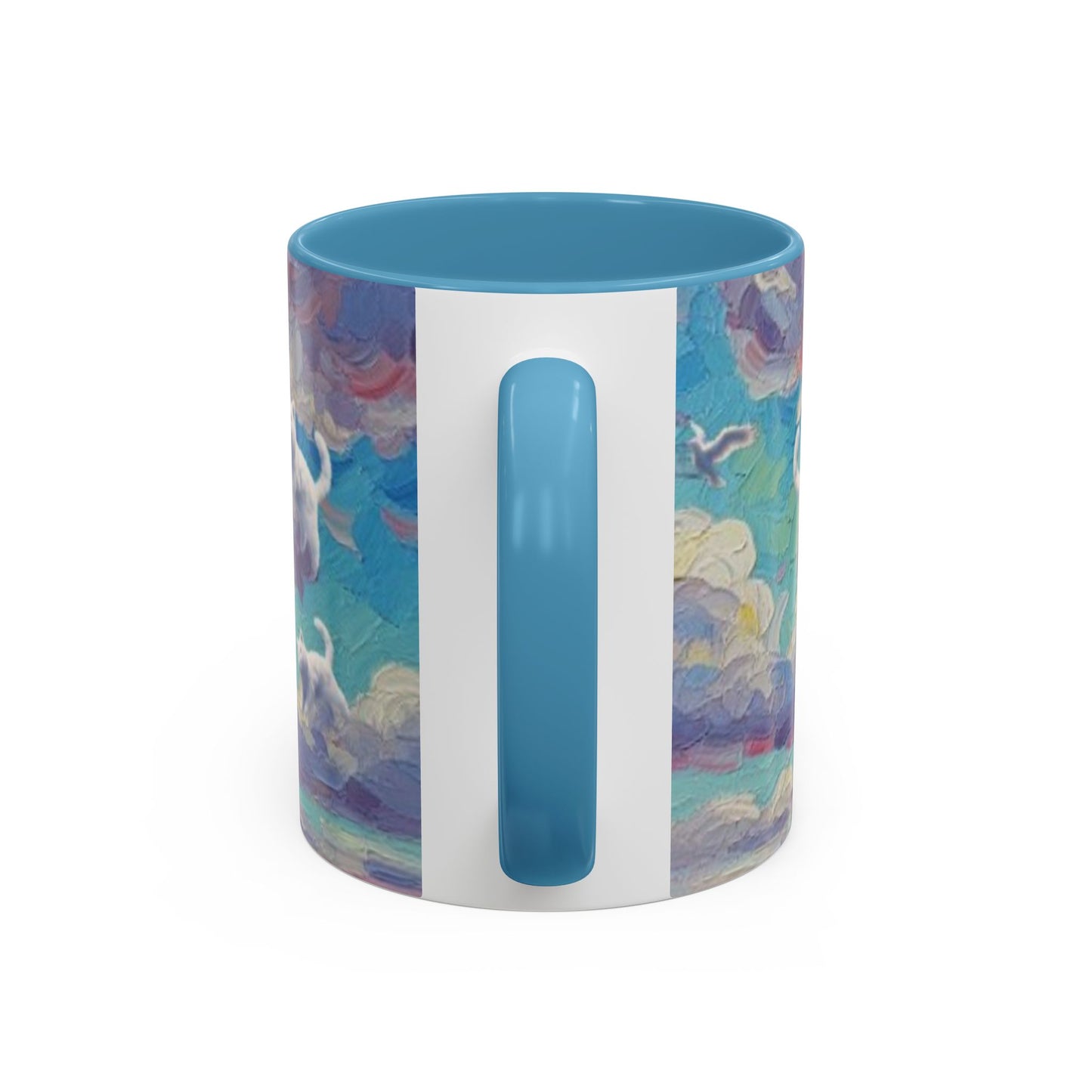 Whimsical Cat Cloud in Cloudtopia Coffee Mug, Fantasy Drinkware, Cute Cat Mug, Gift for Cat Lovers, Art-Inspired Ceramic Cup, Cozy Home Essentials