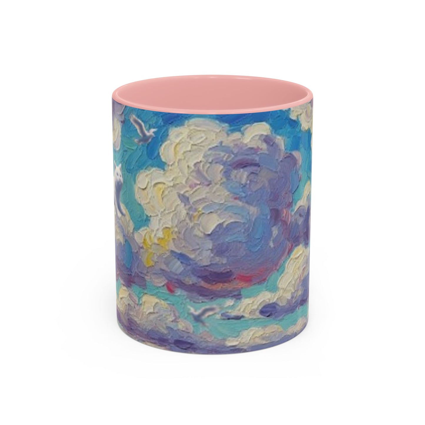 Whimsical Cat Cloud in Cloudtopia Coffee Mug, Fantasy Drinkware, Cute Cat Mug, Gift for Cat Lovers, Art-Inspired Ceramic Cup, Cozy Home Essentials