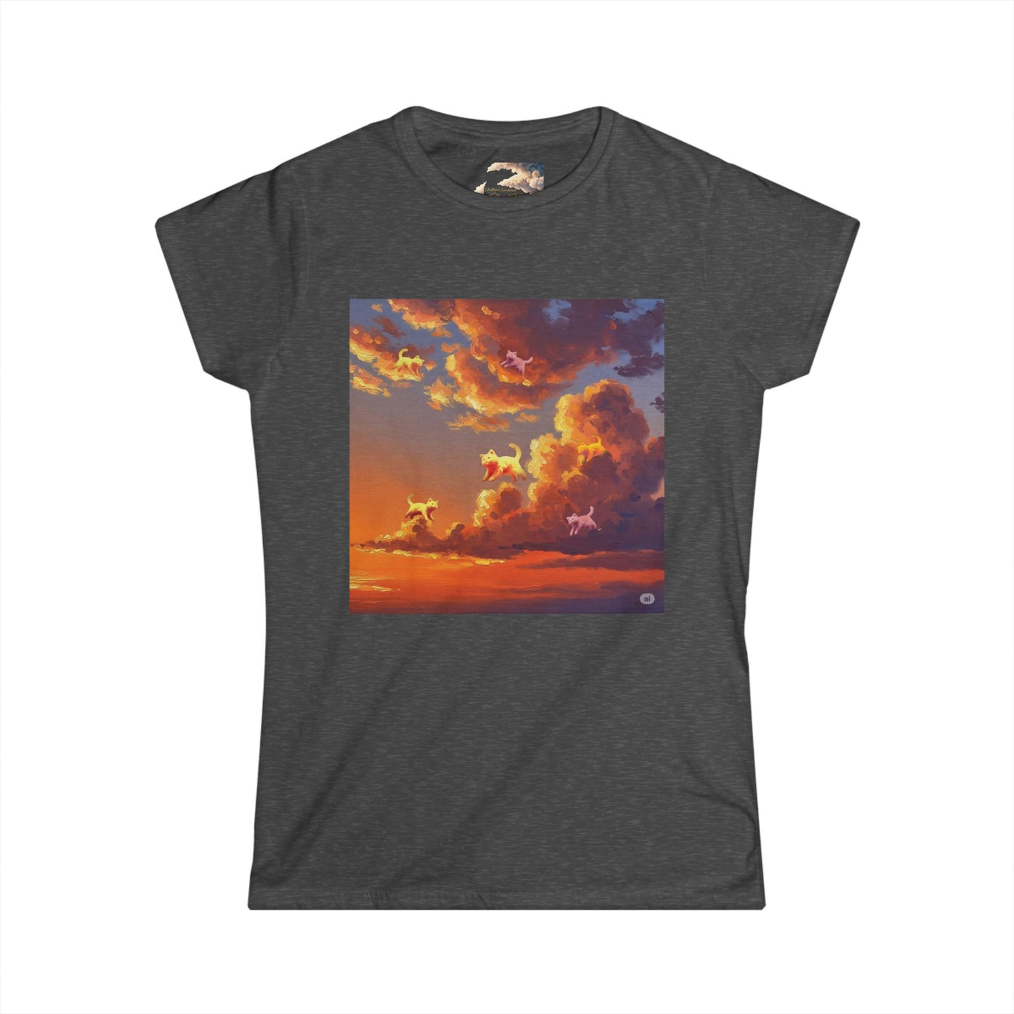 Sunset Dreams Women's Softstyle Tee, Inspirational T-Shirt, Nature Art Tee, Gift for Her, Relaxed Fit Tee
