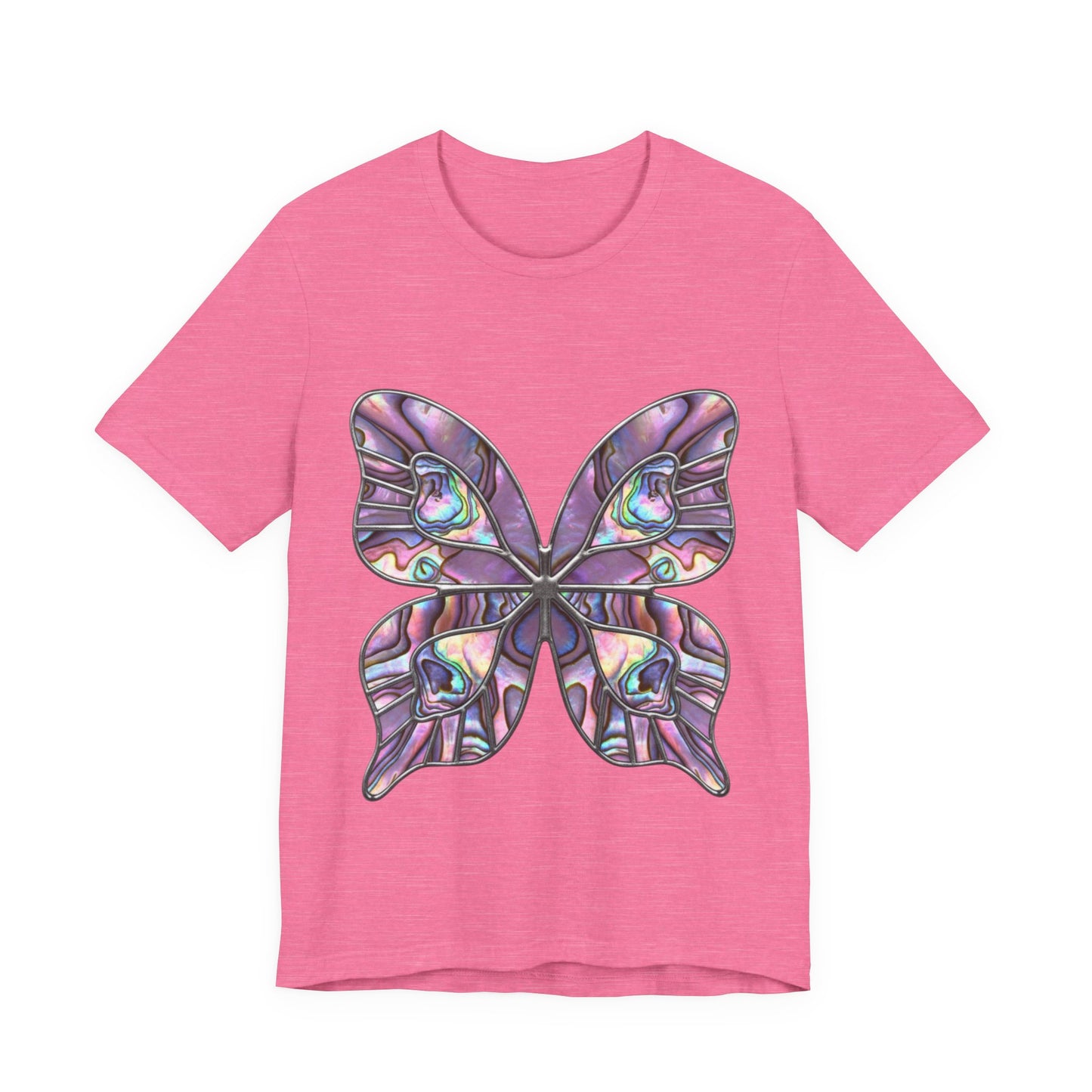 Abalone Shell Butterfly Tee, Stunning Iridescent Abalone Butterfly, Nature Lovers, Unique Gift for Birthdays
