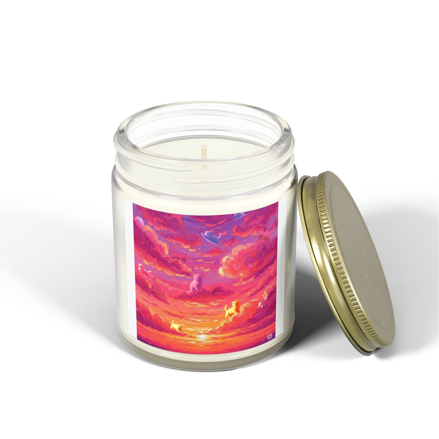 Vibrant Sunset Scented Candle - Relaxing Aromatherapy, Decorative Home Décor, Gift for Her, Cozy Atmosphere, Candle Lovers