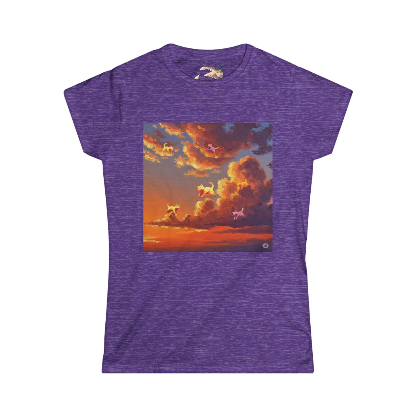 Sunset Dreams Women's Softstyle Tee, Inspirational T-Shirt, Nature Art Tee, Gift for Her, Relaxed Fit Tee