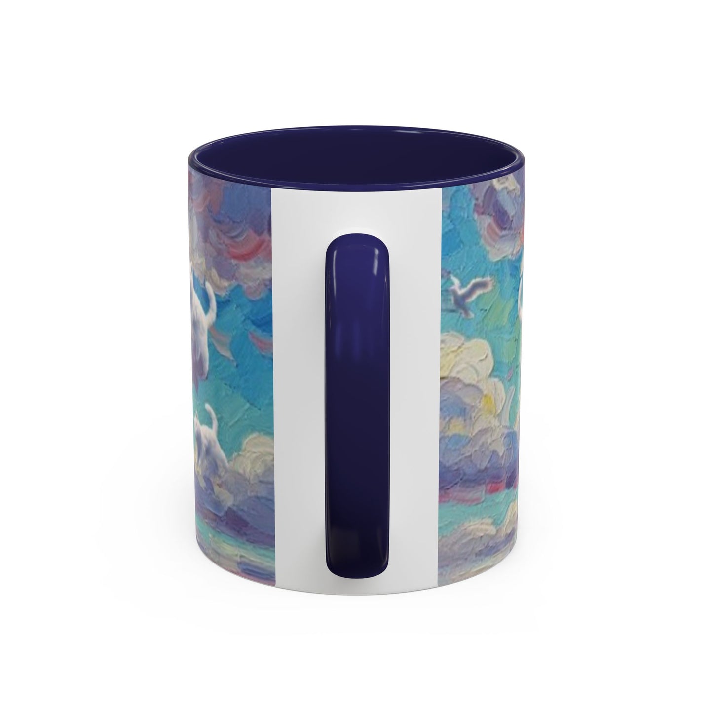 Whimsical Cat Cloud in Cloudtopia Coffee Mug, Fantasy Drinkware, Cute Cat Mug, Gift for Cat Lovers, Art-Inspired Ceramic Cup, Cozy Home Essentials