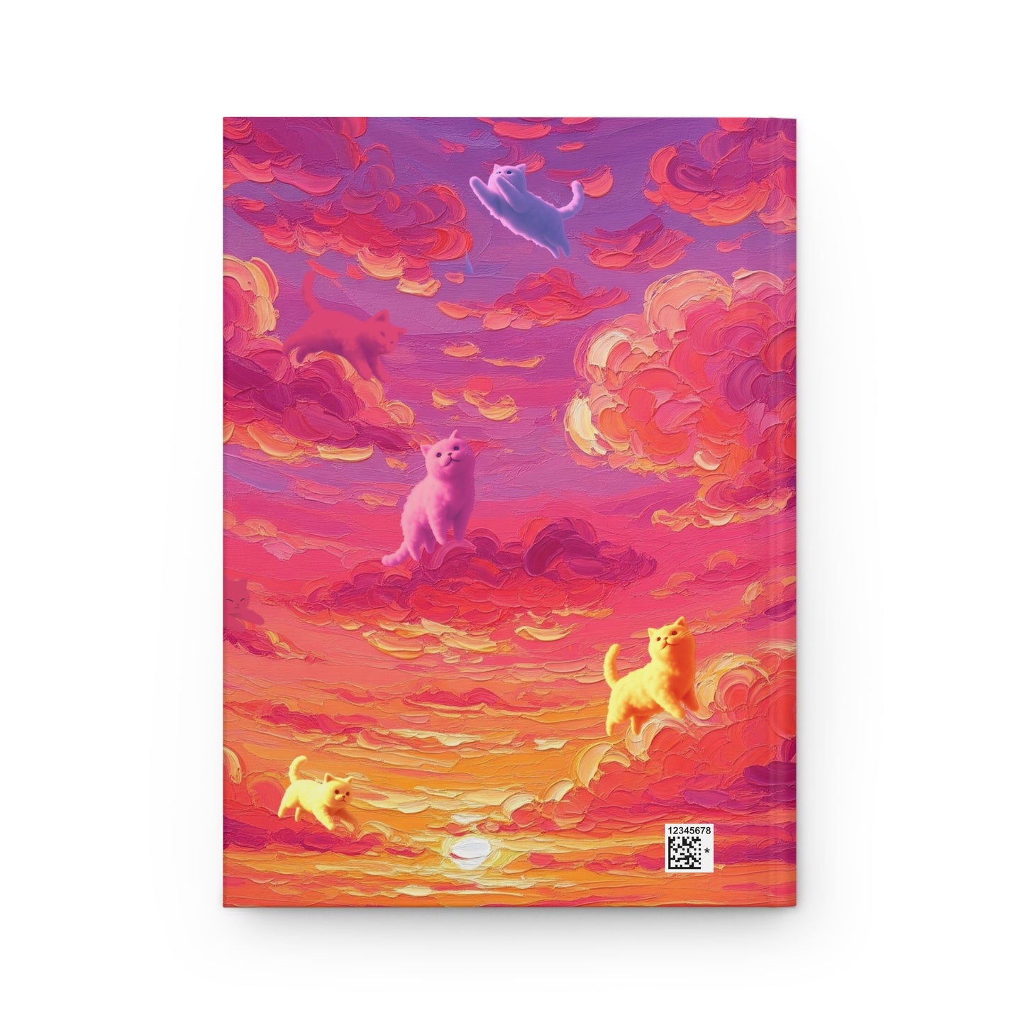 Whimsical Cloud Cats in Cloudtopia/Cloud World Sky, Hardcover Journal, Pet Lover Gift, Dreamy Notebook, Cat Art Diary, Colorful Writing Journal, Inspirational Gift