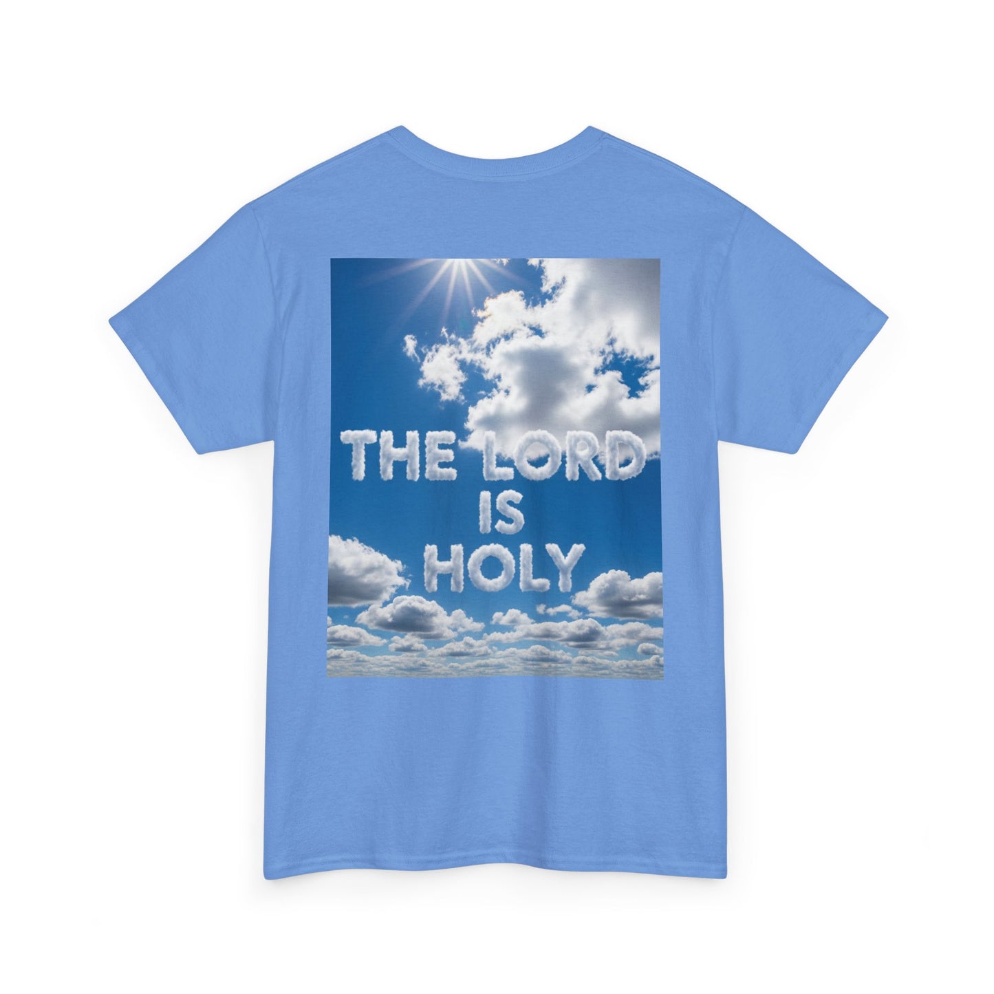 Cloud Donuts, The LORD is HOLY Whimsical Heavy Cotton Tee with Donuts & Inspirational Cloud
