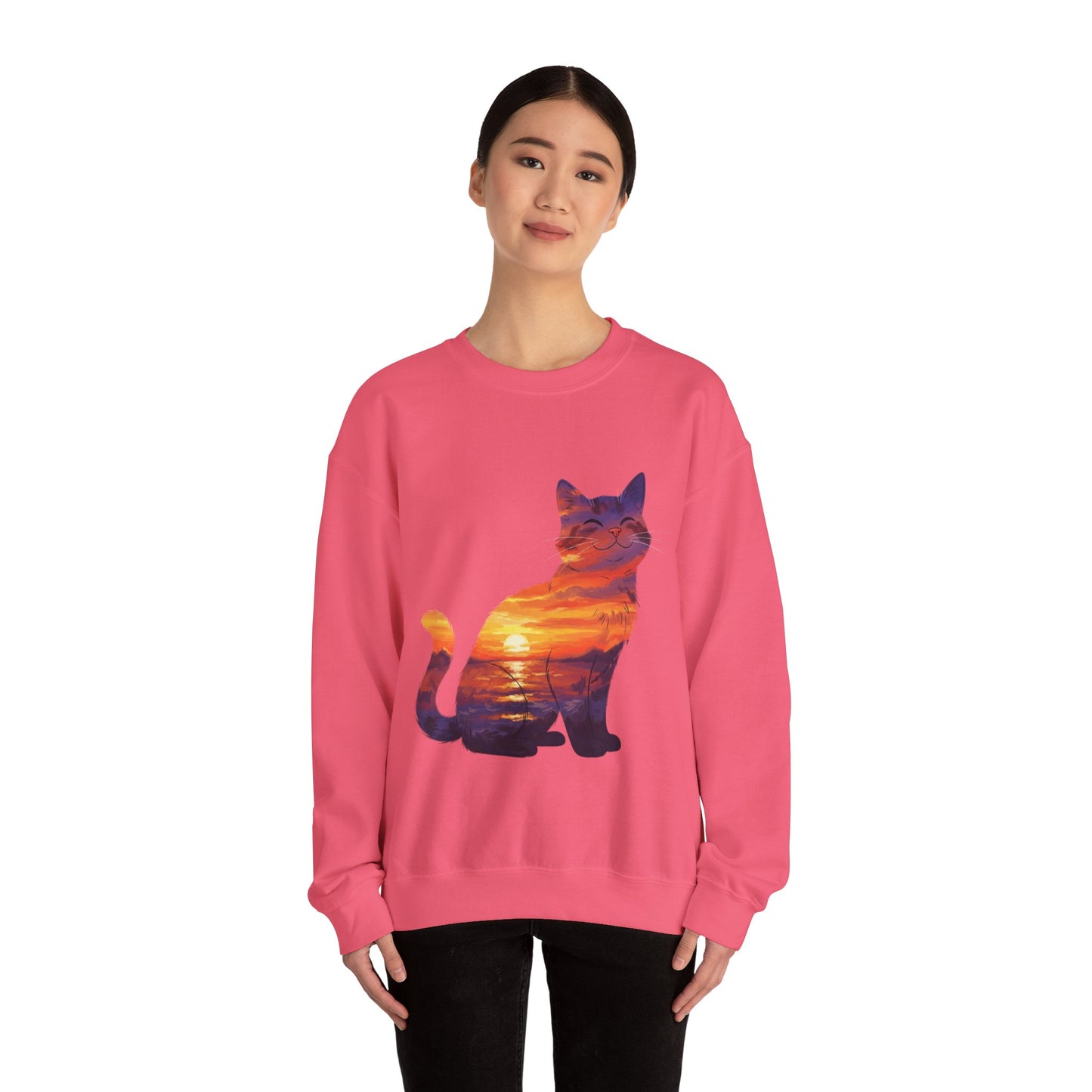 Kitty of the Sunset Sweatshirt | Cat Lover Sweatshirt | Gorgeous Sunset