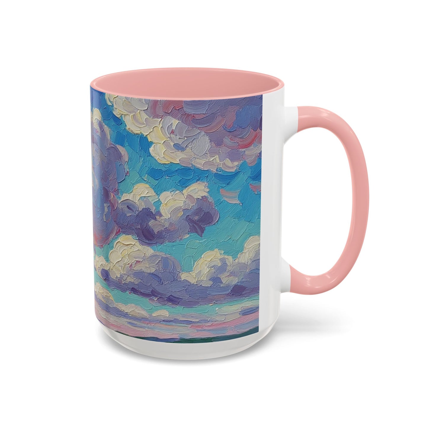 Cloudy Dreams Accent Coffee Mug - Perfect Gift for Coffee Lovers, Home Decor, Art Enthusiasts, Inspirational Mug, Unique Gift Idea