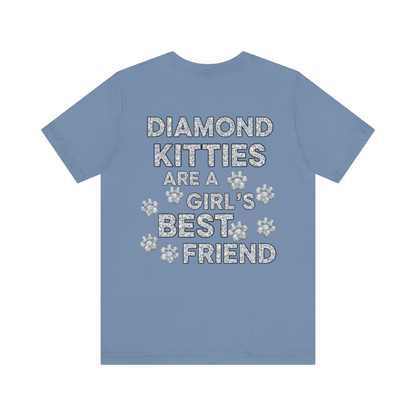 Diamond Kitties Are A Girl's Best Friend Tee Sparkling Diamond Kitty
