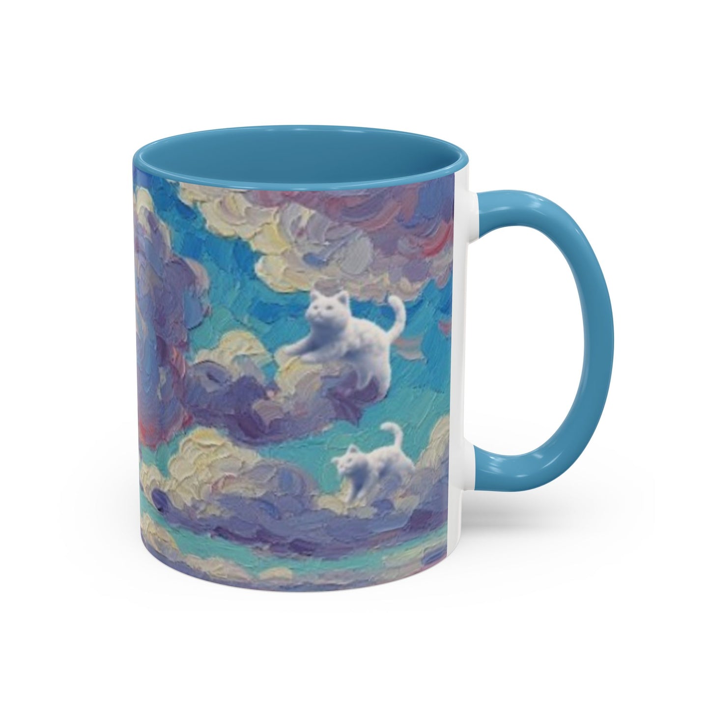 Whimsical Cat Cloud in Cloudtopia Coffee Mug, Fantasy Drinkware, Cute Cat Mug, Gift for Cat Lovers, Art-Inspired Ceramic Cup, Cozy Home Essentials