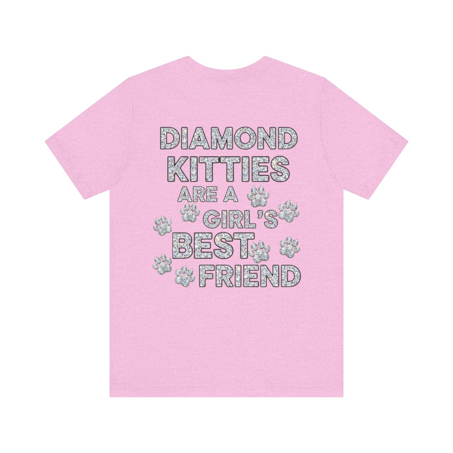 Diamond Kitties Are A Girl's Best Friend Tee Sparkling Diamond Kitty
