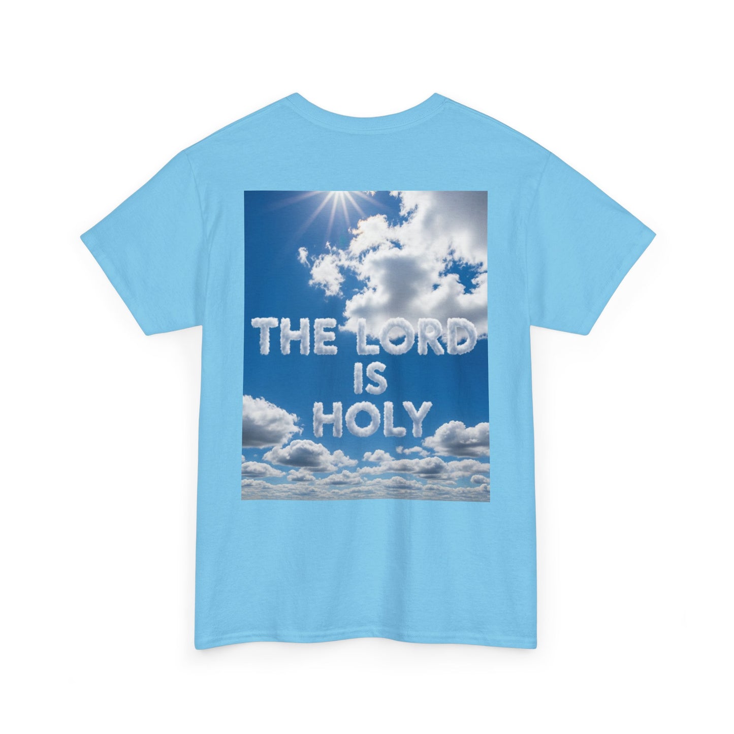 Cloud Donuts, The LORD is HOLY Whimsical Heavy Cotton Tee with Donuts & Inspirational Cloud