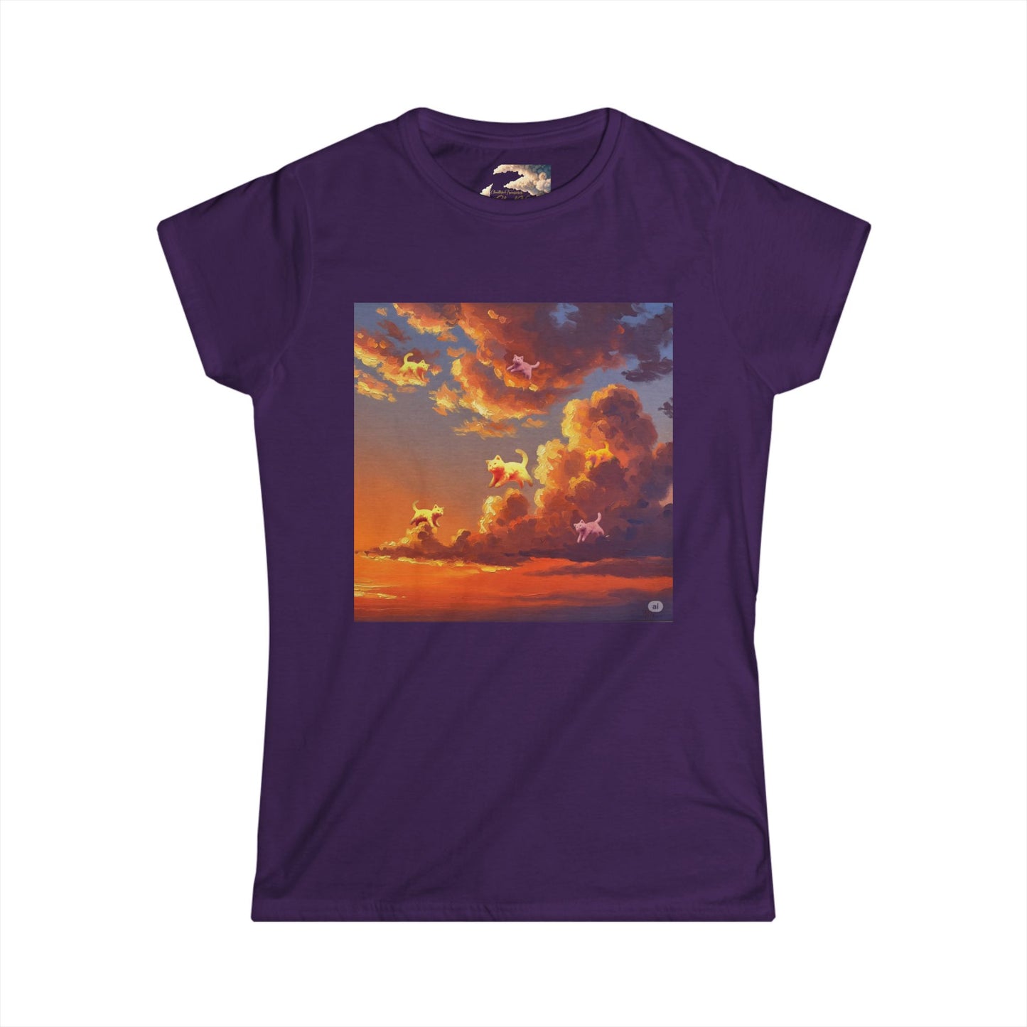 Sunset Dreams Women's Softstyle Tee, Inspirational T-Shirt, Nature Art Tee, Gift for Her, Relaxed Fit Tee