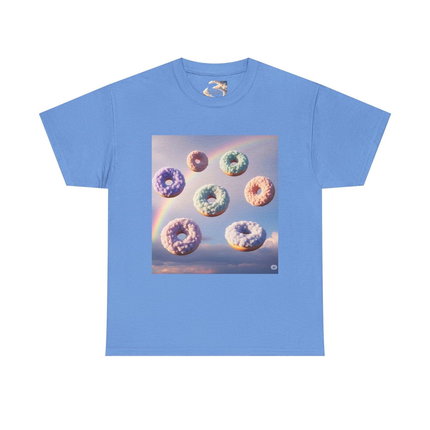 Cloud Donuts, The LORD is HOLY Whimsical Heavy Cotton Tee with Donuts & Inspirational Cloud