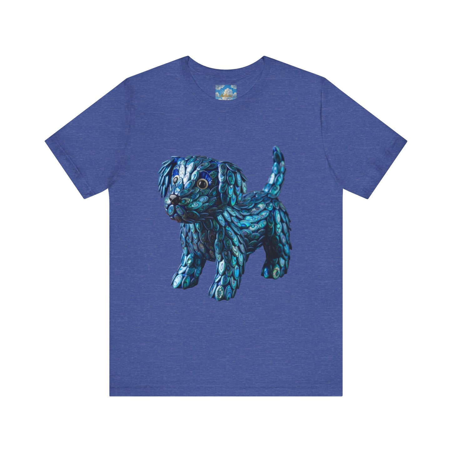 Cute Abalone Blue Puppy Graphic Jersey Tee