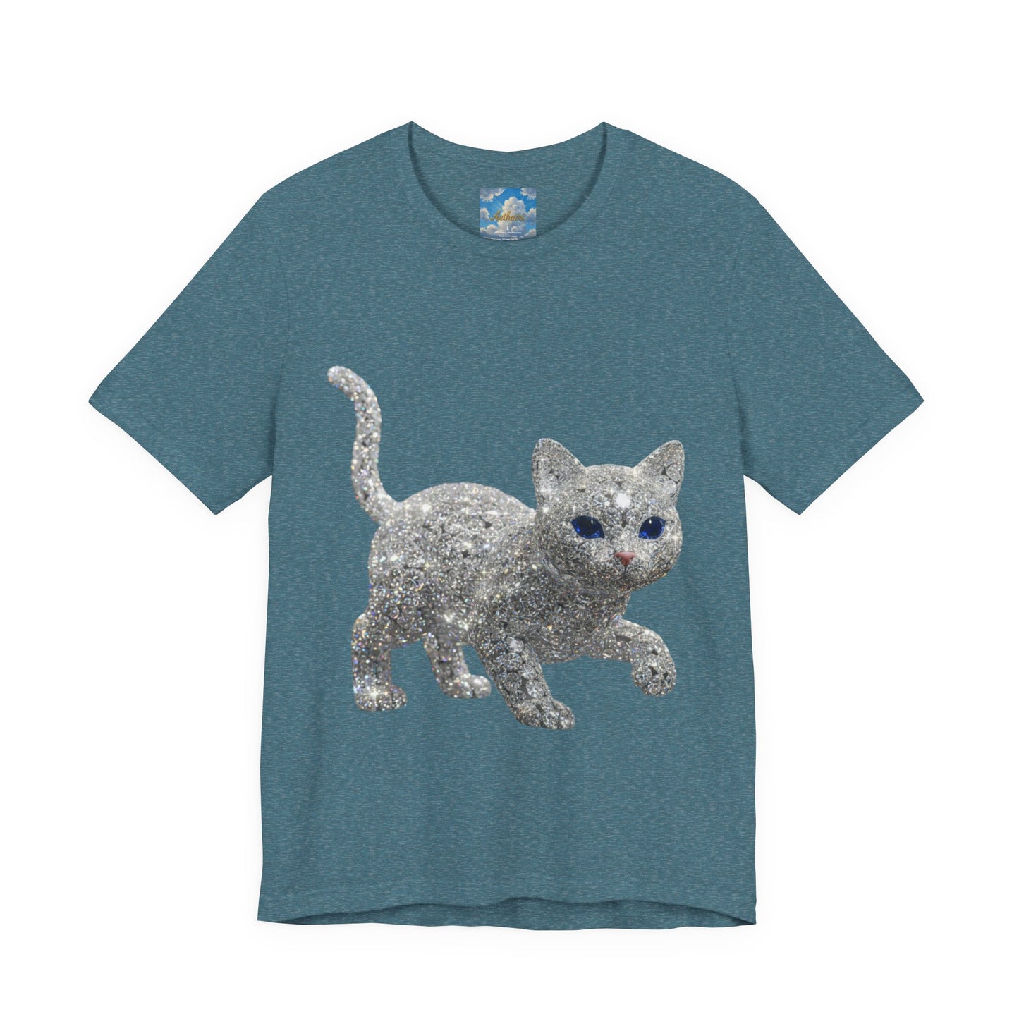 Diamond Kitties Are A Girl's Best Friend Tee Sparkling Diamond Kitty