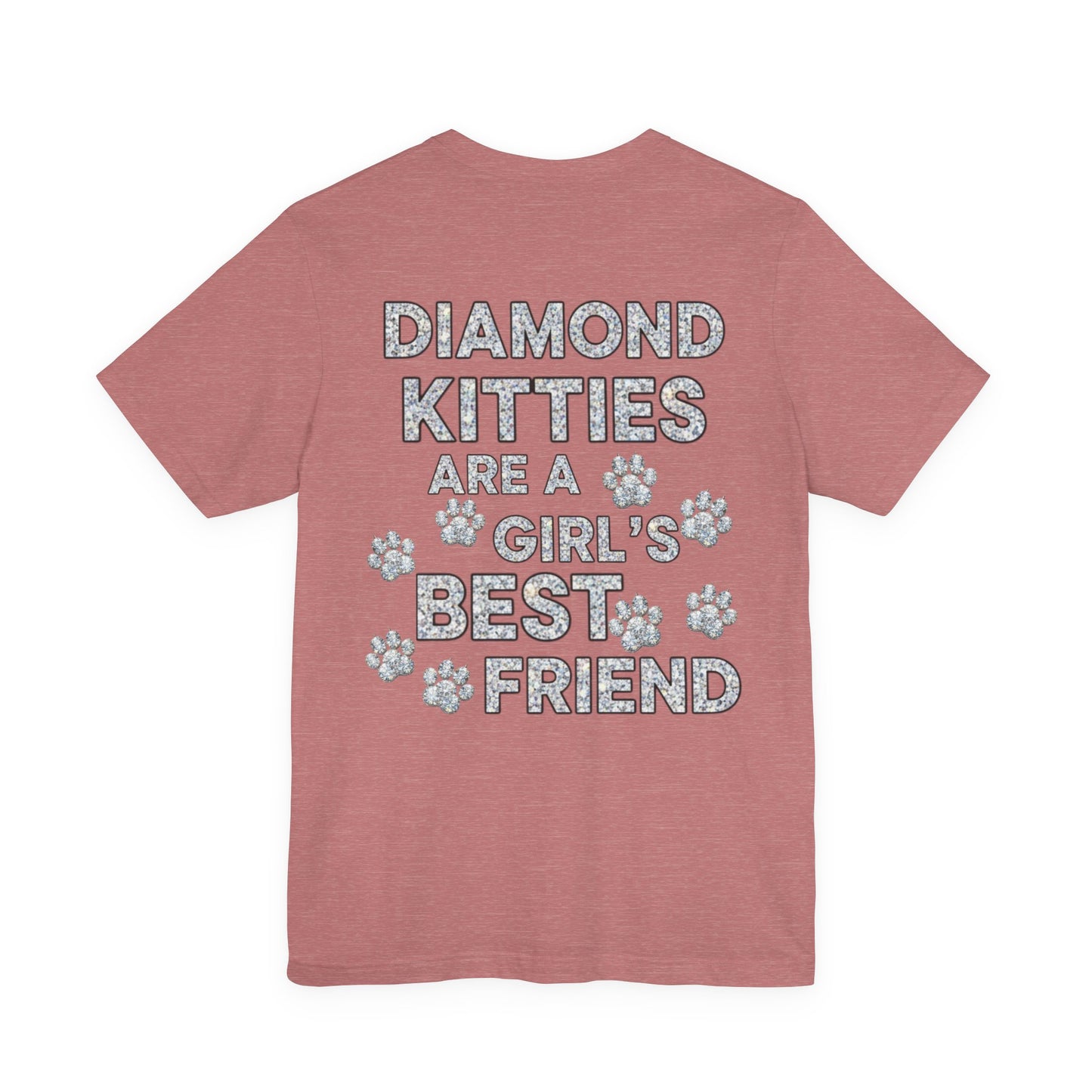 Diamond Kitties Are A Girl's Best Friend Tee Sparkling Diamond Kitty