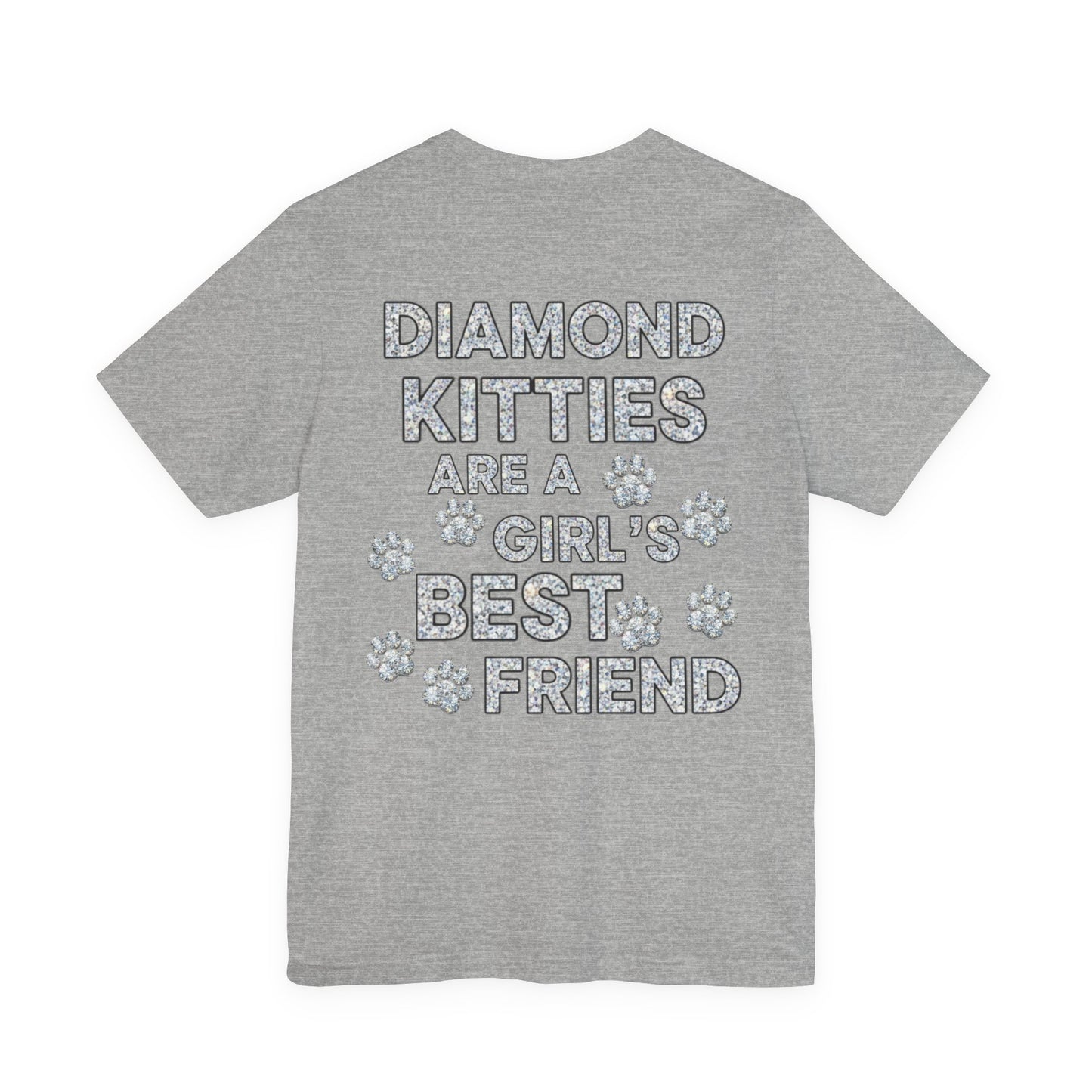 Diamond Kitties Are A Girl's Best Friend Tee Sparkling Diamond Kitty