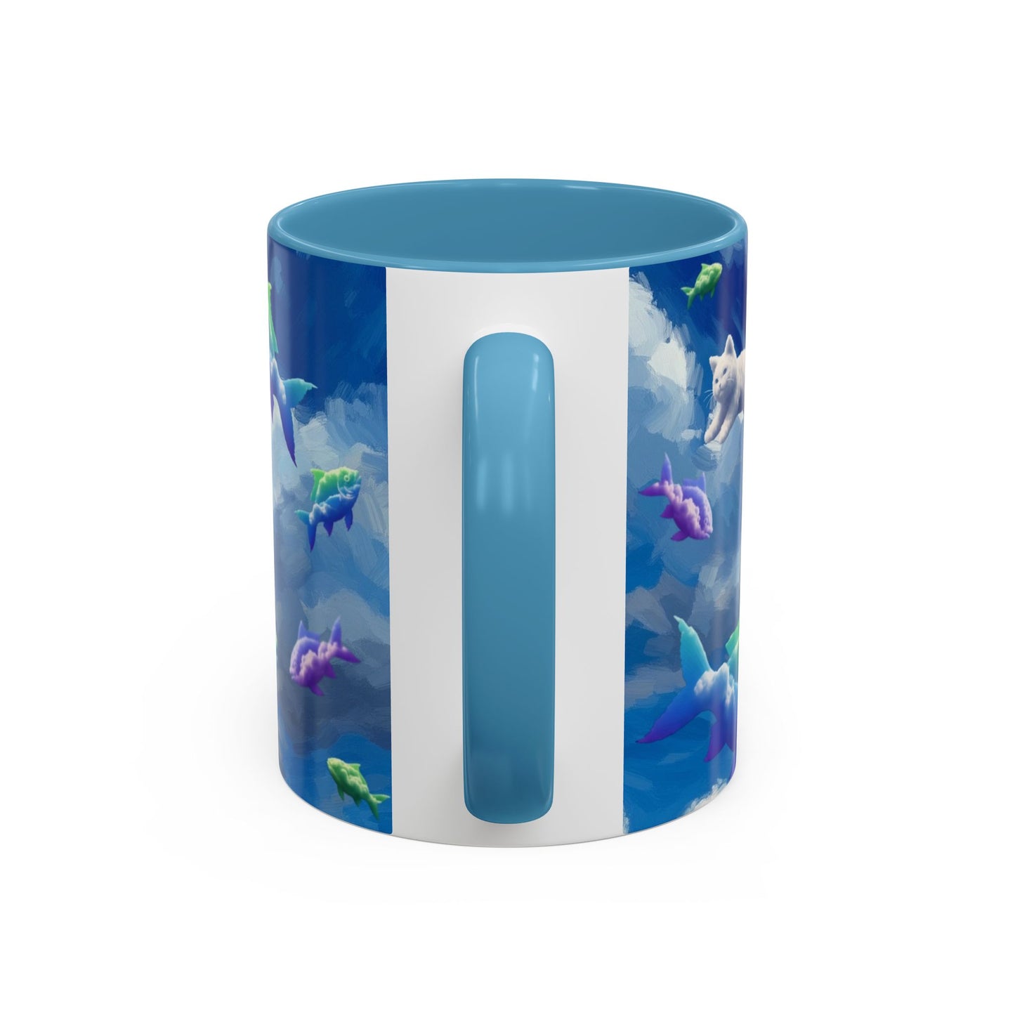 Whimsical Fish Mug, Fantasy Coffee Cup, Unique Gift for Ocean Lovers, Nautical Home Decor, Dreamy Coffee Beverage