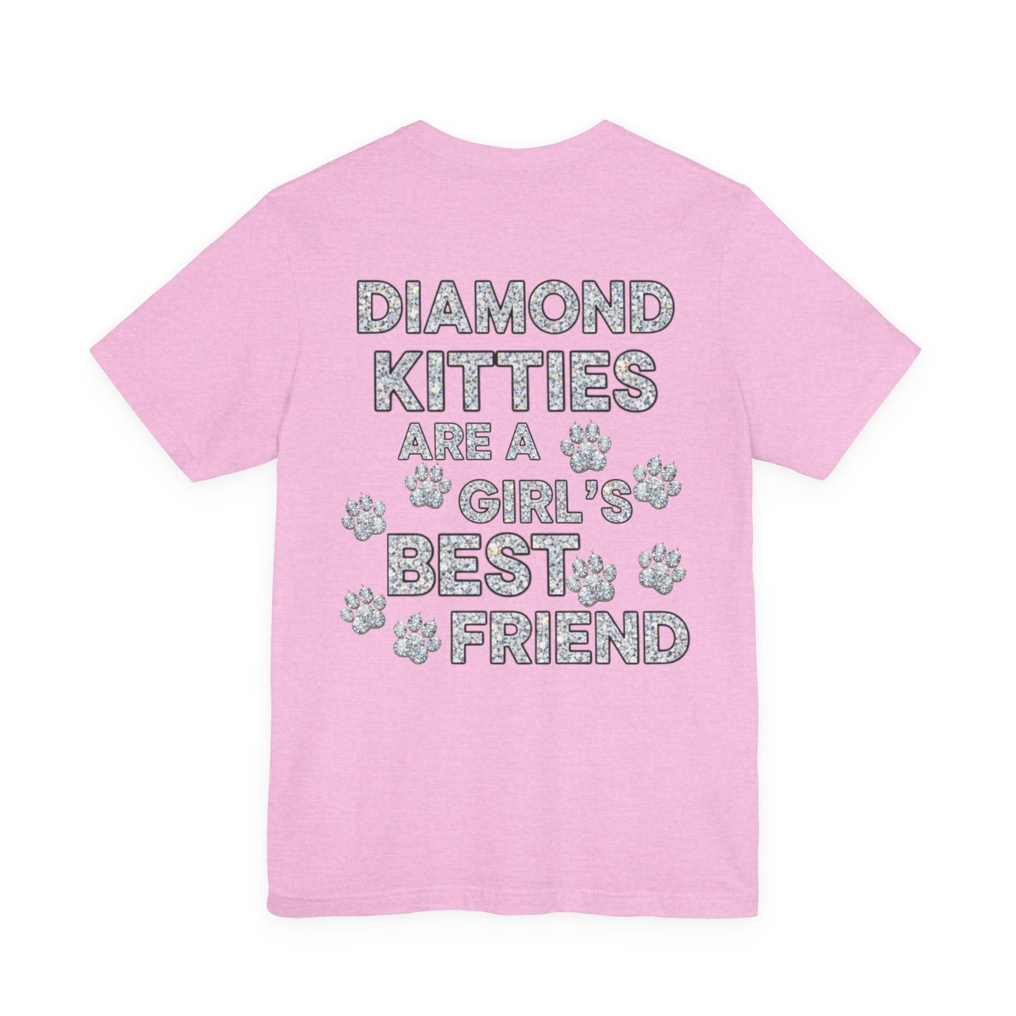 Diamond Kitties Are A Girl's Best Friend Tee Sparkling Diamond Kitty