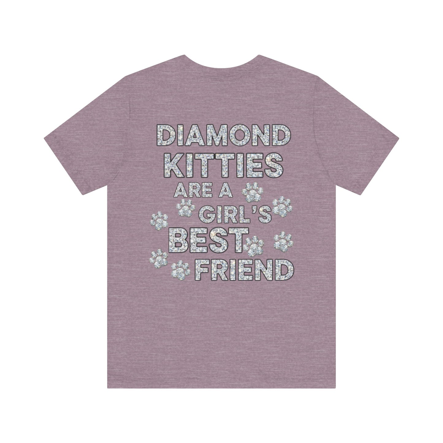 Diamond Kitties Are A Girl's Best Friend Tee Sparkling Diamond Kitty