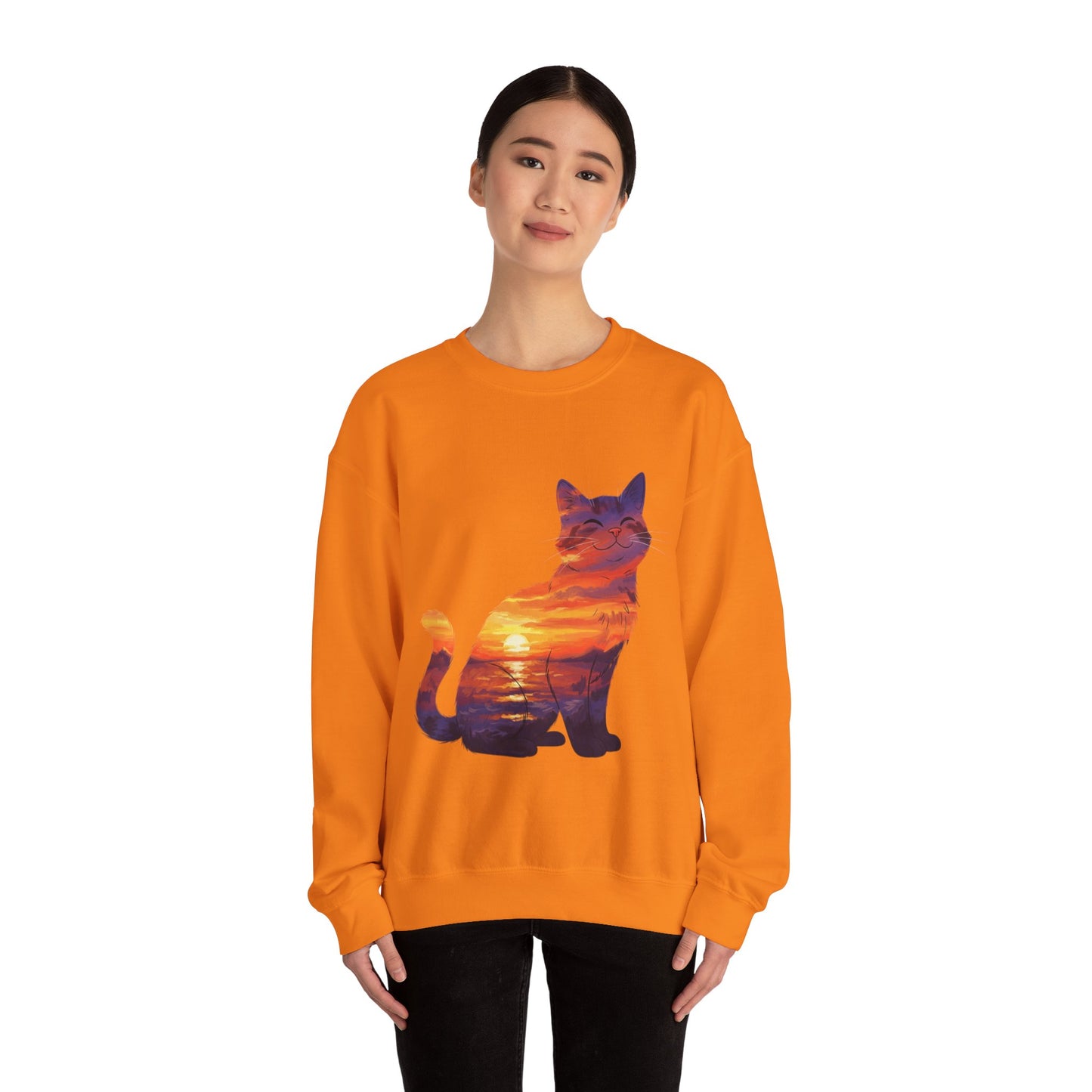 Kitty of the Sunset Sweatshirt | Cat Lover Sweatshirt | Gorgeous Sunset